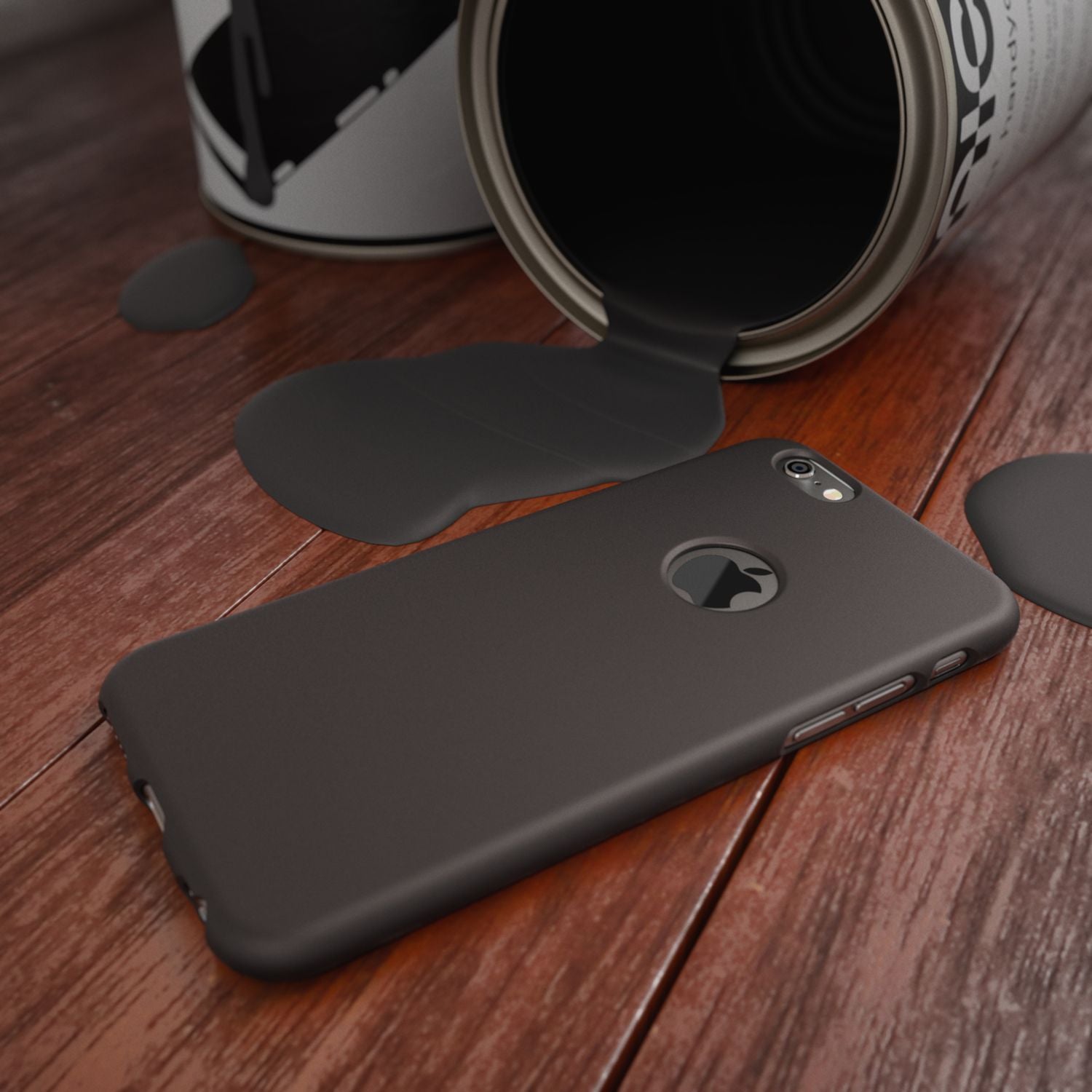 iPhone 6 6S Hülle Handyhülle von NALIA, Ultra Slim TPU Silikon Cover Neon Case Schwarz NALIA Protective Hülle