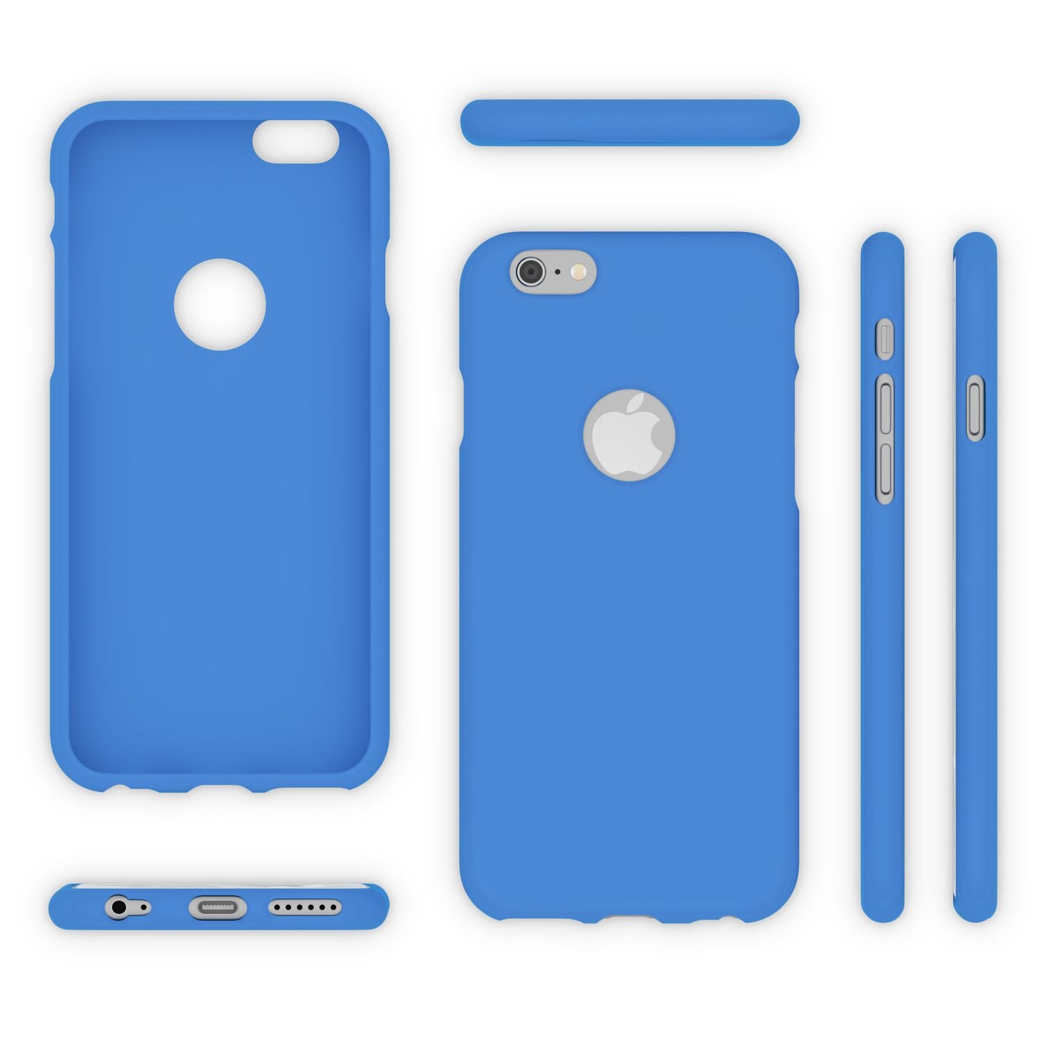 iPhone 6 6S Hülle Handyhülle von NALIA, Ultra Slim TPU Silikon Cover Neon Case Grün NALIA Protective Hülle