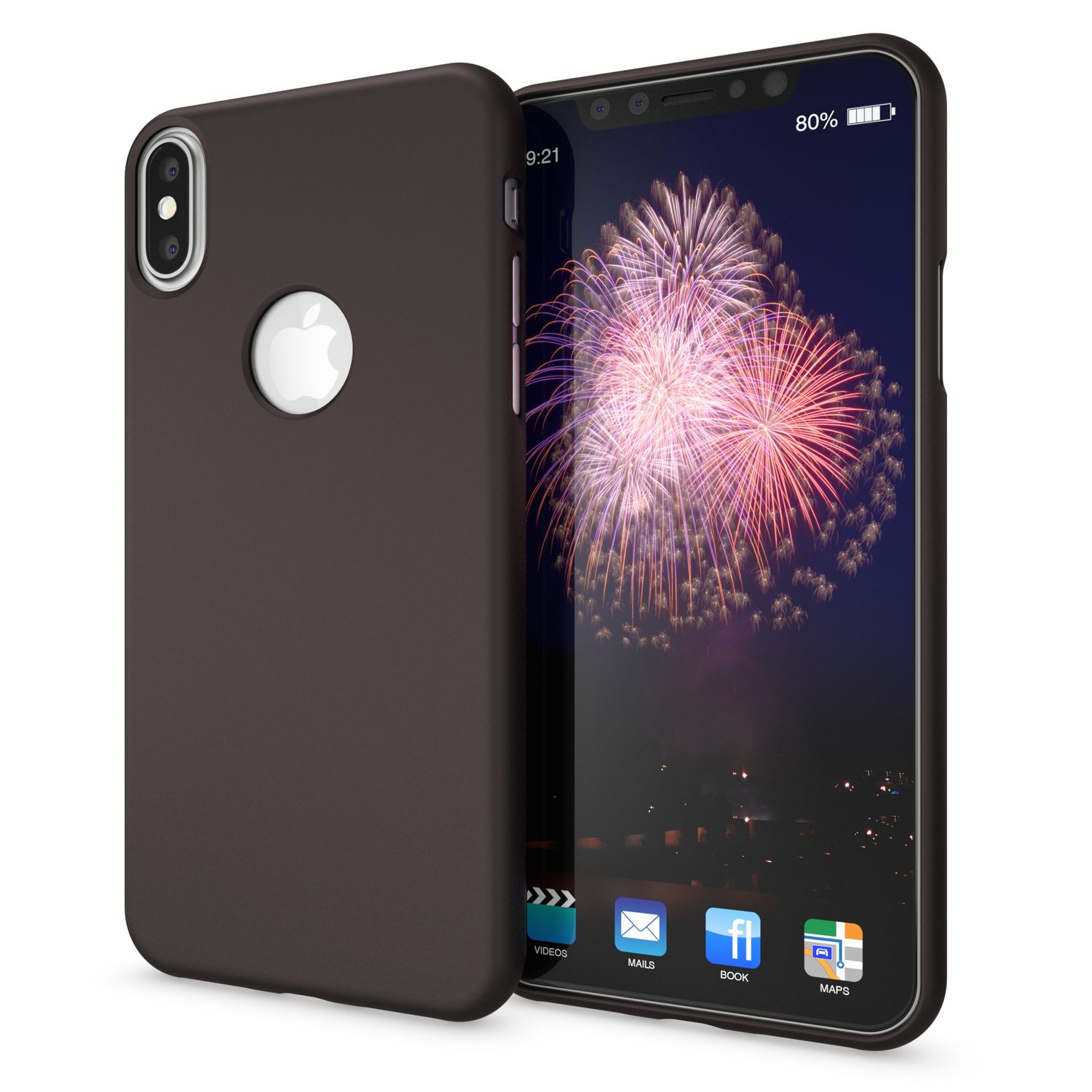 NALIA Handyhülle für Apple iPhone XS Max, Ultra-Slim TPU Hülle Silikon Neon Case