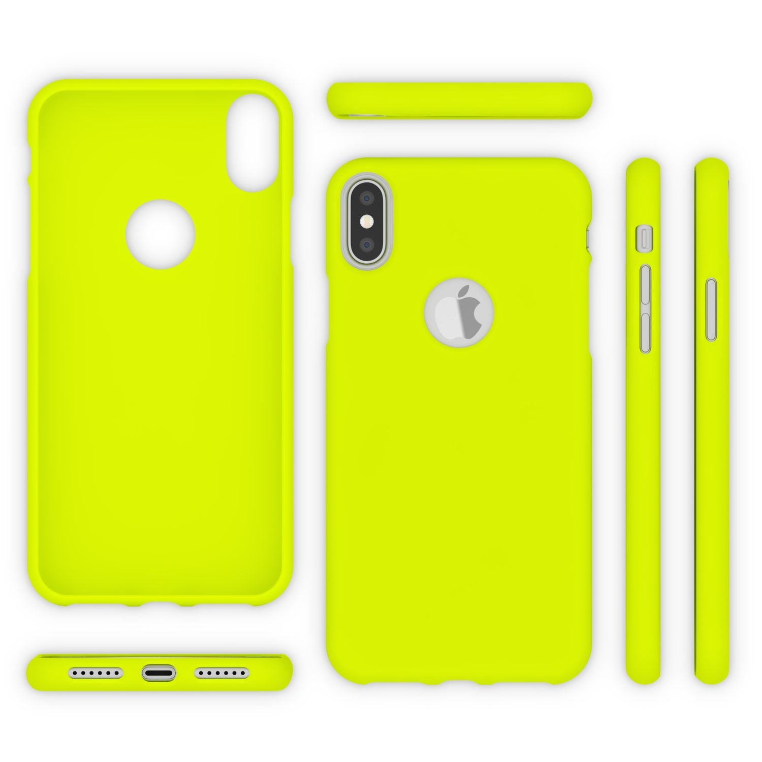 NALIA Handyhülle für Apple iPhone XS Max, Ultra-Slim TPU Hülle Silikon Neon Case Orange NALIA Protective Hülle