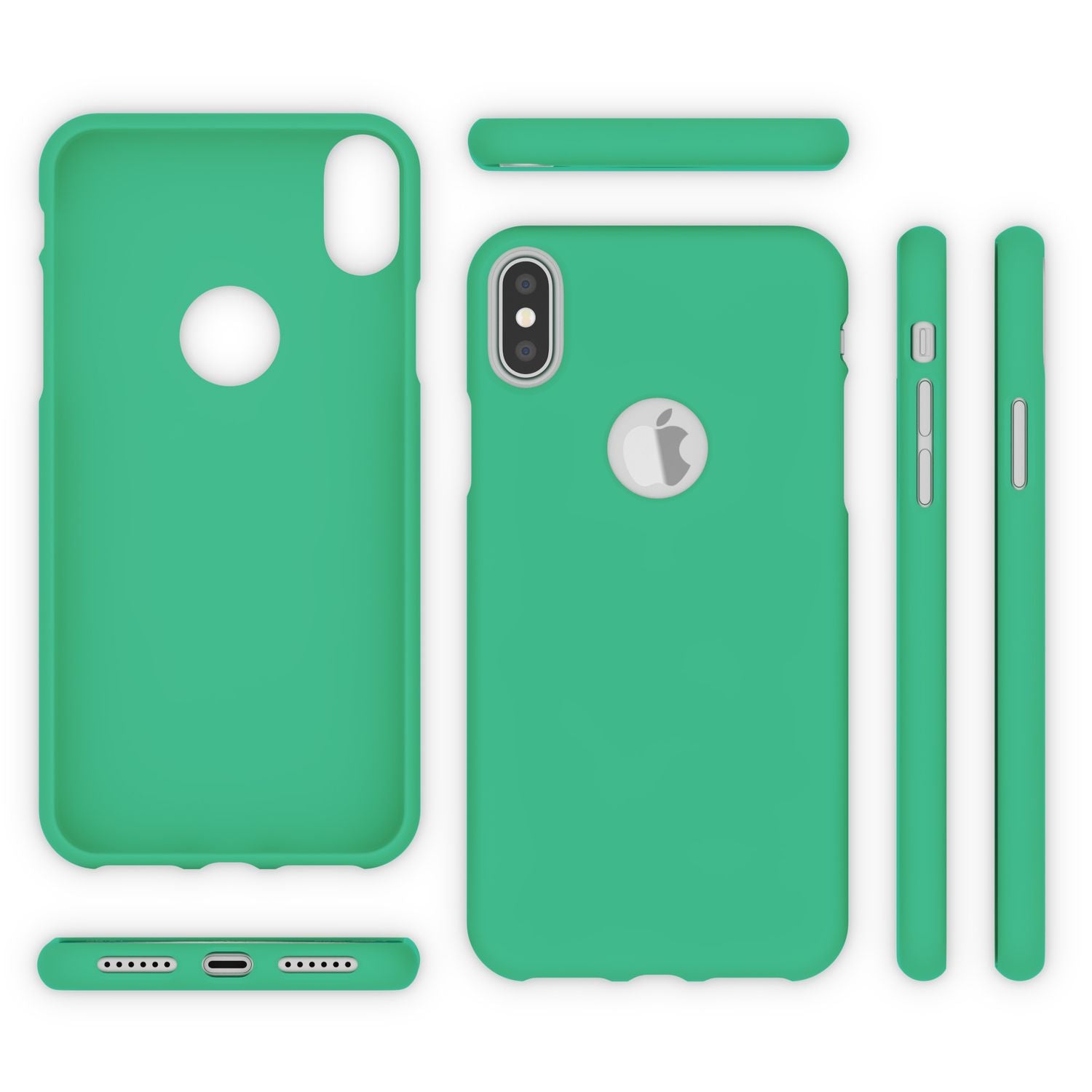 NALIA Handyhülle für Apple iPhone XS Max, Ultra-Slim TPU Hülle Silikon Neon Case Grün NALIA Protective Hülle