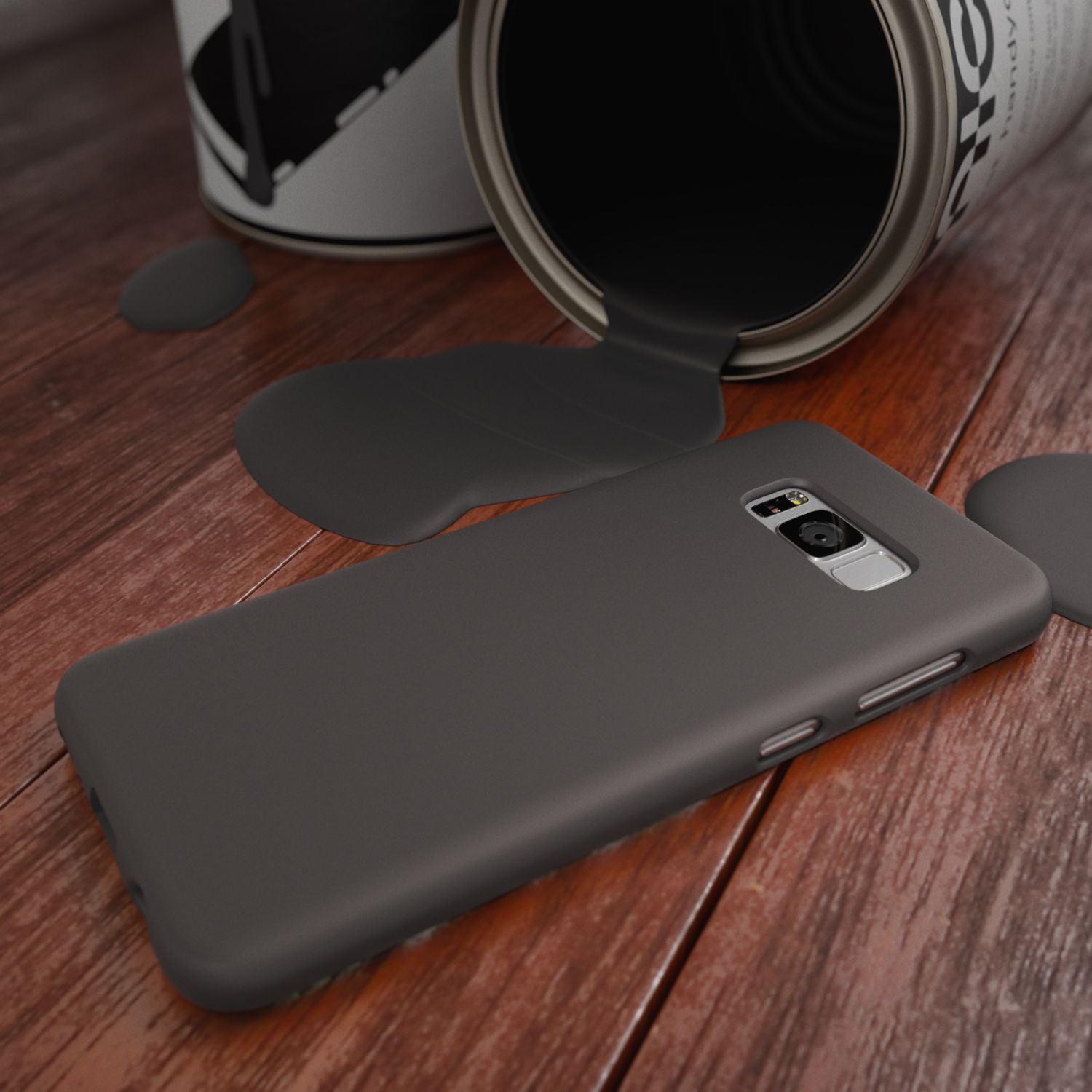 Samsung Galaxy S8 Handy Hülle von NALIA, Ultra Slim TPU Silikon Neon Case Schutz Schwarz NALIA Neon Hülle