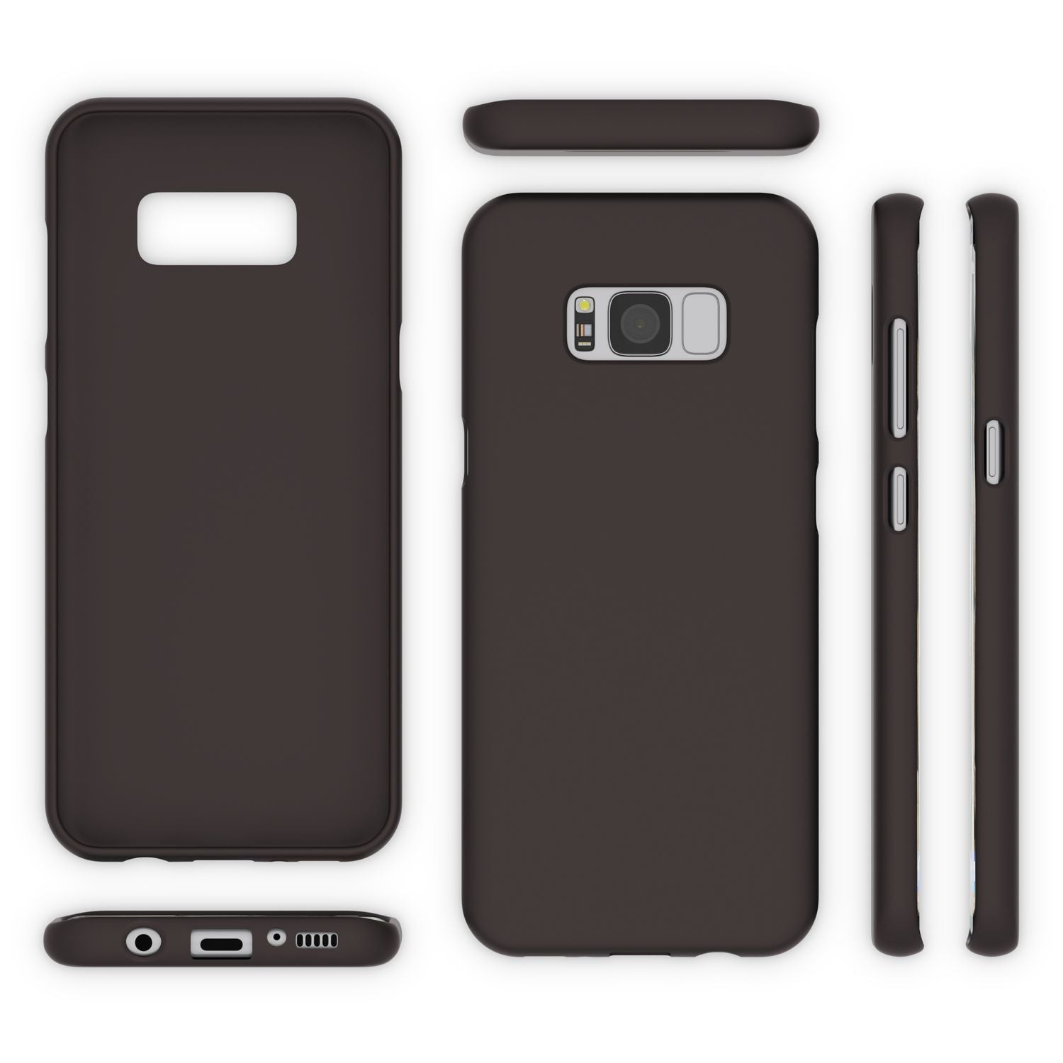 Samsung Galaxy S8 Handy Hülle von NALIA, Ultra Slim TPU Silikon Neon Case Schutz Schwarz NALIA Neon Hülle