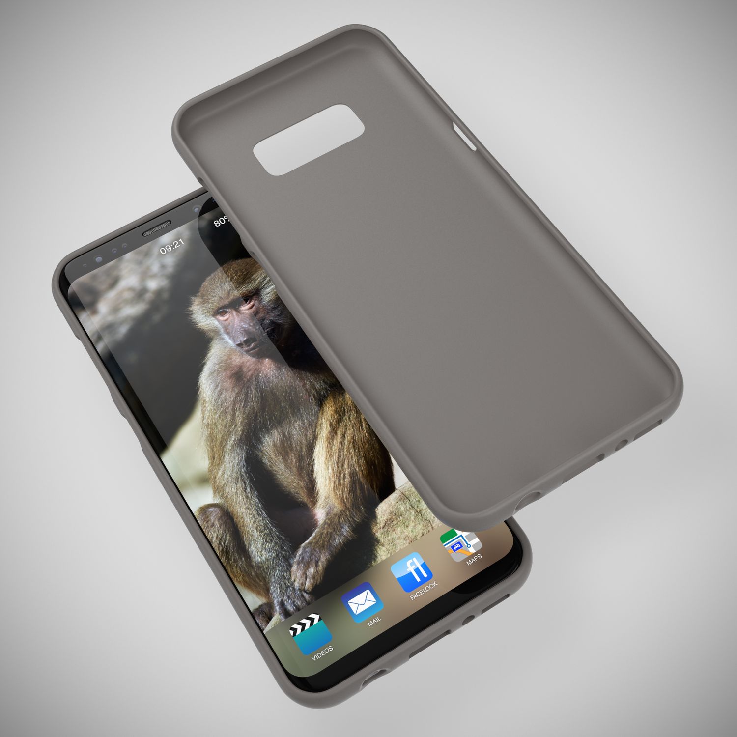 Samsung Galaxy S8 Handy Hülle von NALIA, Ultra Slim TPU Silikon Neon Case Schutz Schwarz NALIA Neon Hülle