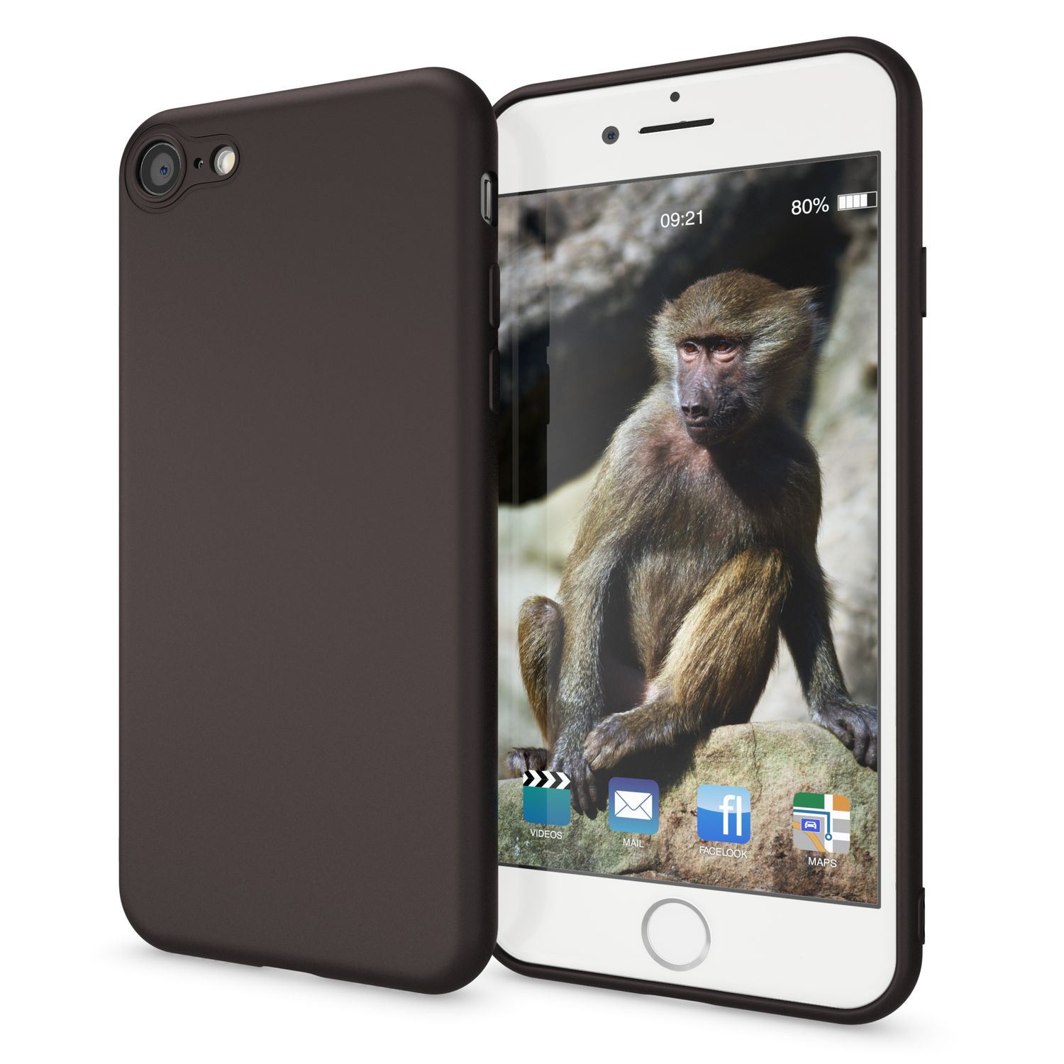 NALIA Neon Hülle für iPhone SE 2022 / SE 2020 / 8 / 7, Schutz Case Handy Cover