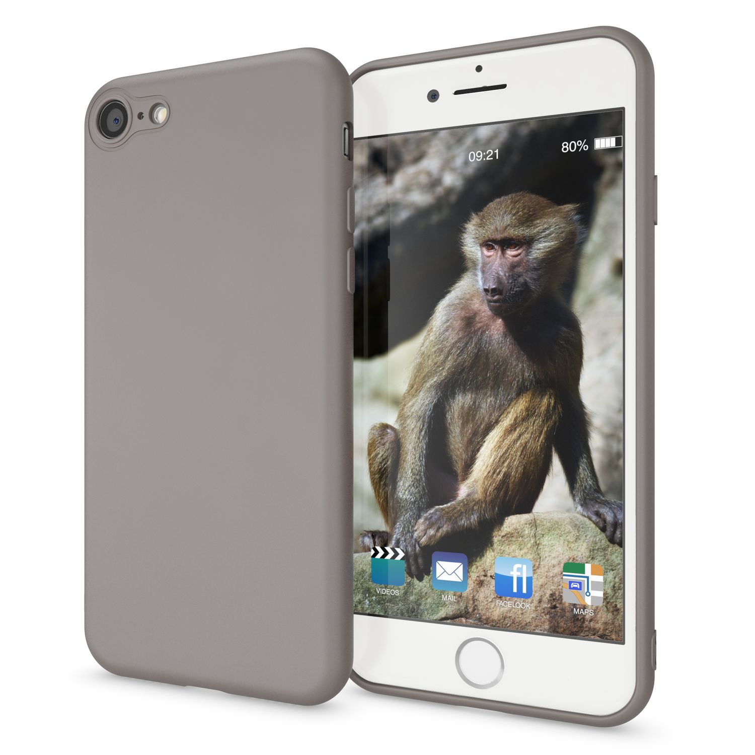 NALIA Neon Hülle für iPhone SE 2022 / SE 2020 / 8 / 7, Schutz Case Handy Cover NALIA Neon Hülle