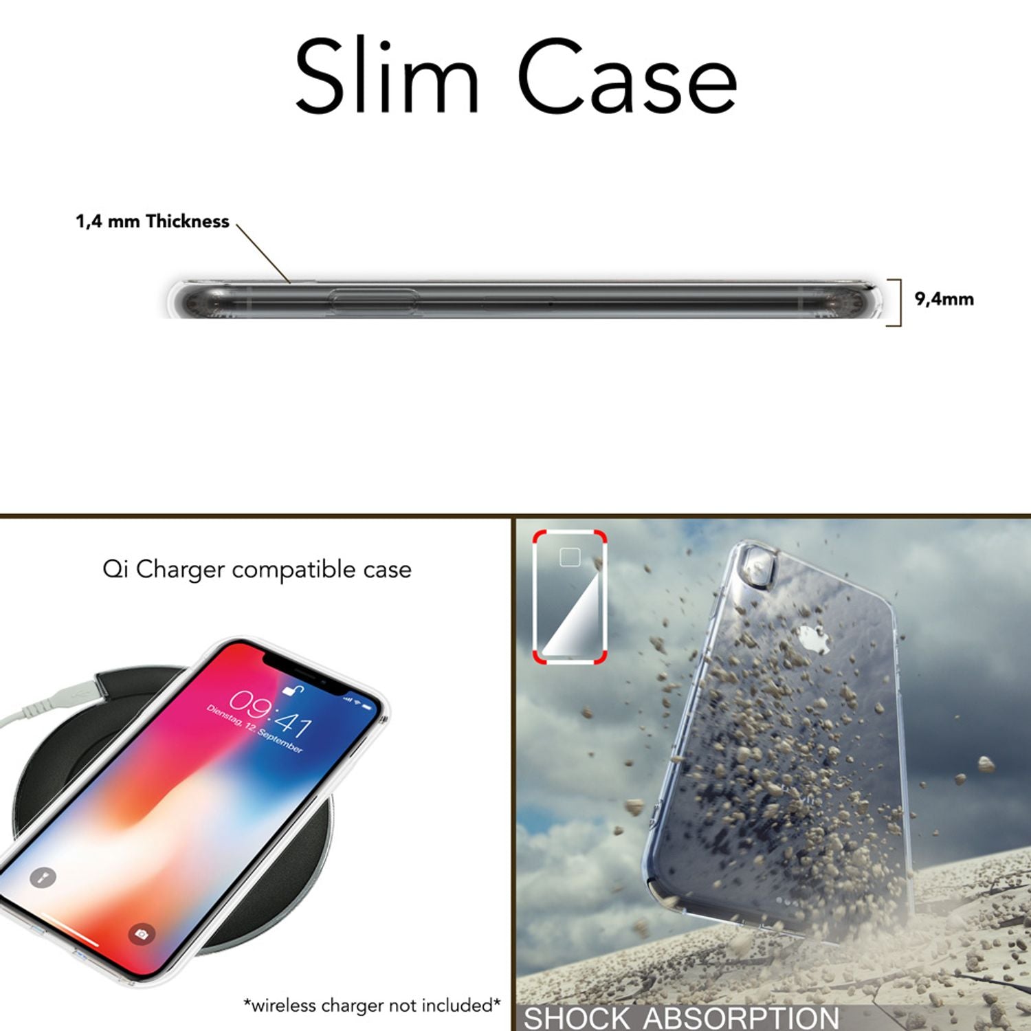 NALIA Handyhülle für Apple iPhone XS Max Hülle, Dünne Silikon Schutzhülle Case Default Title NALIA Transparente Hülle