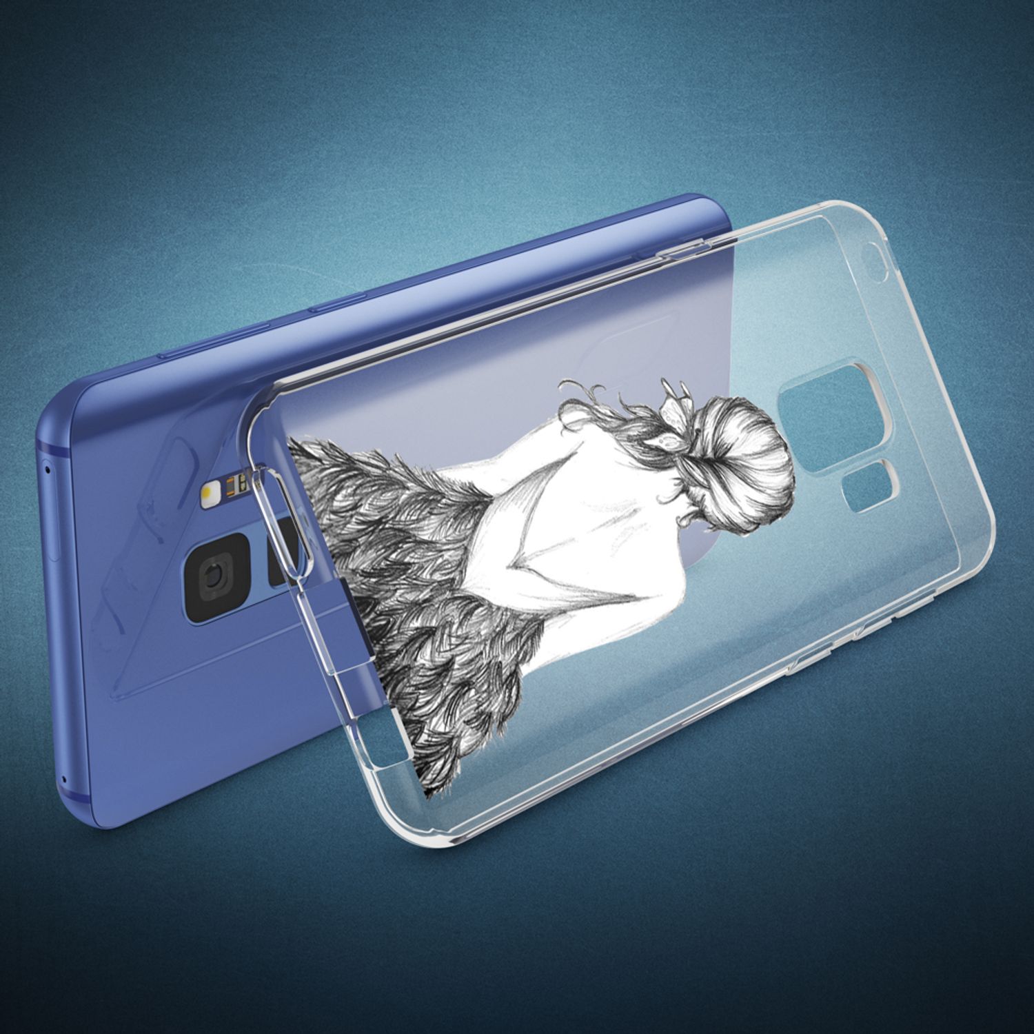 Samsung Galaxy S9 Hülle Handyhülle von NALIA, Slim Silikon Motiv Case Schutzhülle NALIA