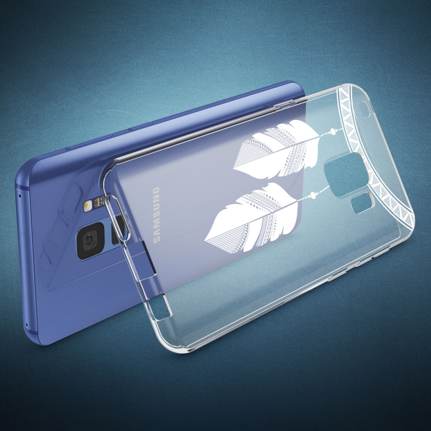 Samsung Galaxy S9 Hülle Handyhülle von NALIA, Slim Silikon Motiv Case Schutzhülle Butterfly Princess NALIA