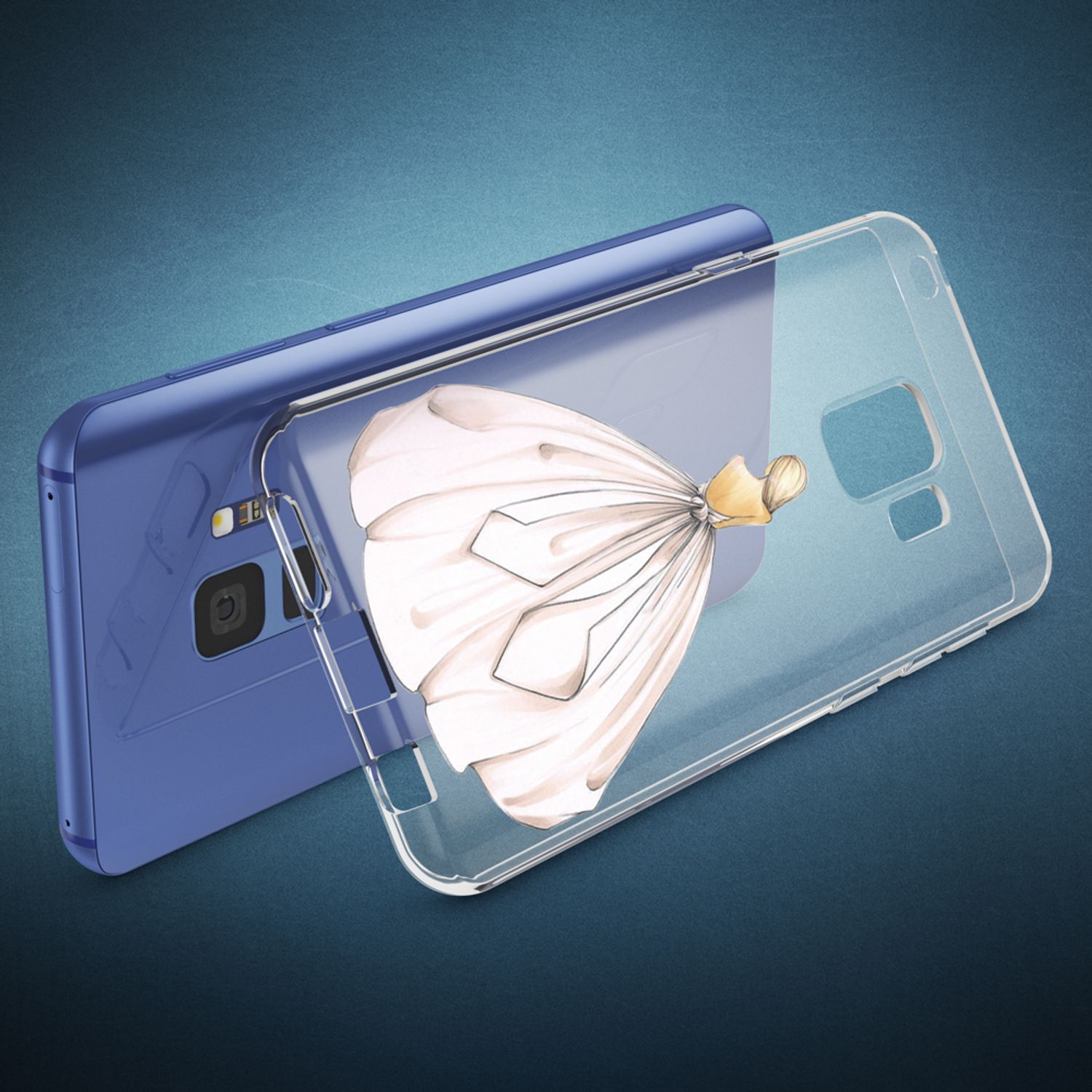 Samsung Galaxy S9 Hülle Handyhülle von NALIA, Slim Silikon Motiv Case Schutzhülle Circle Flowers NALIA