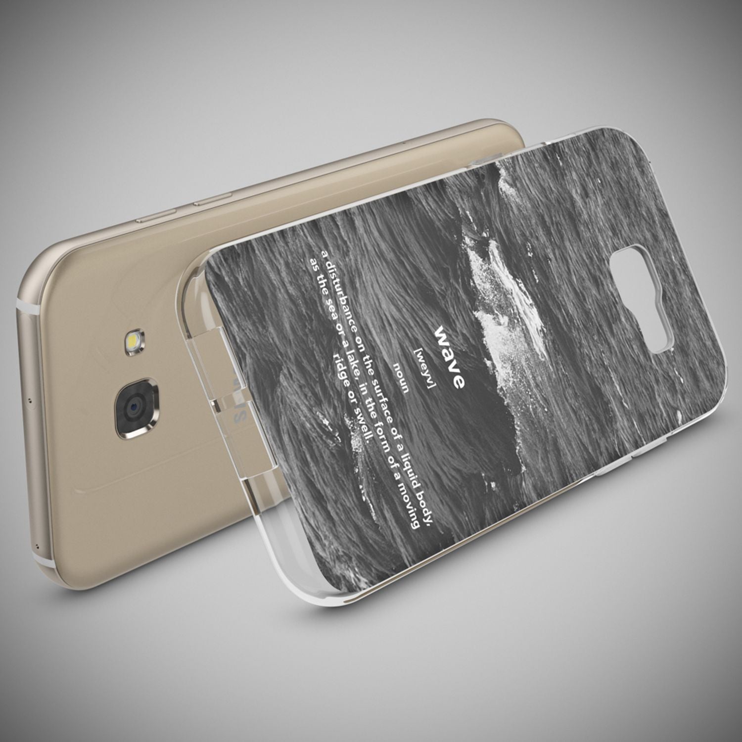 Samsung Galaxy A5 2017 Handy Hülle von NALIA, Lustiges Silikon Dünnes Case Cover Wave NALIA