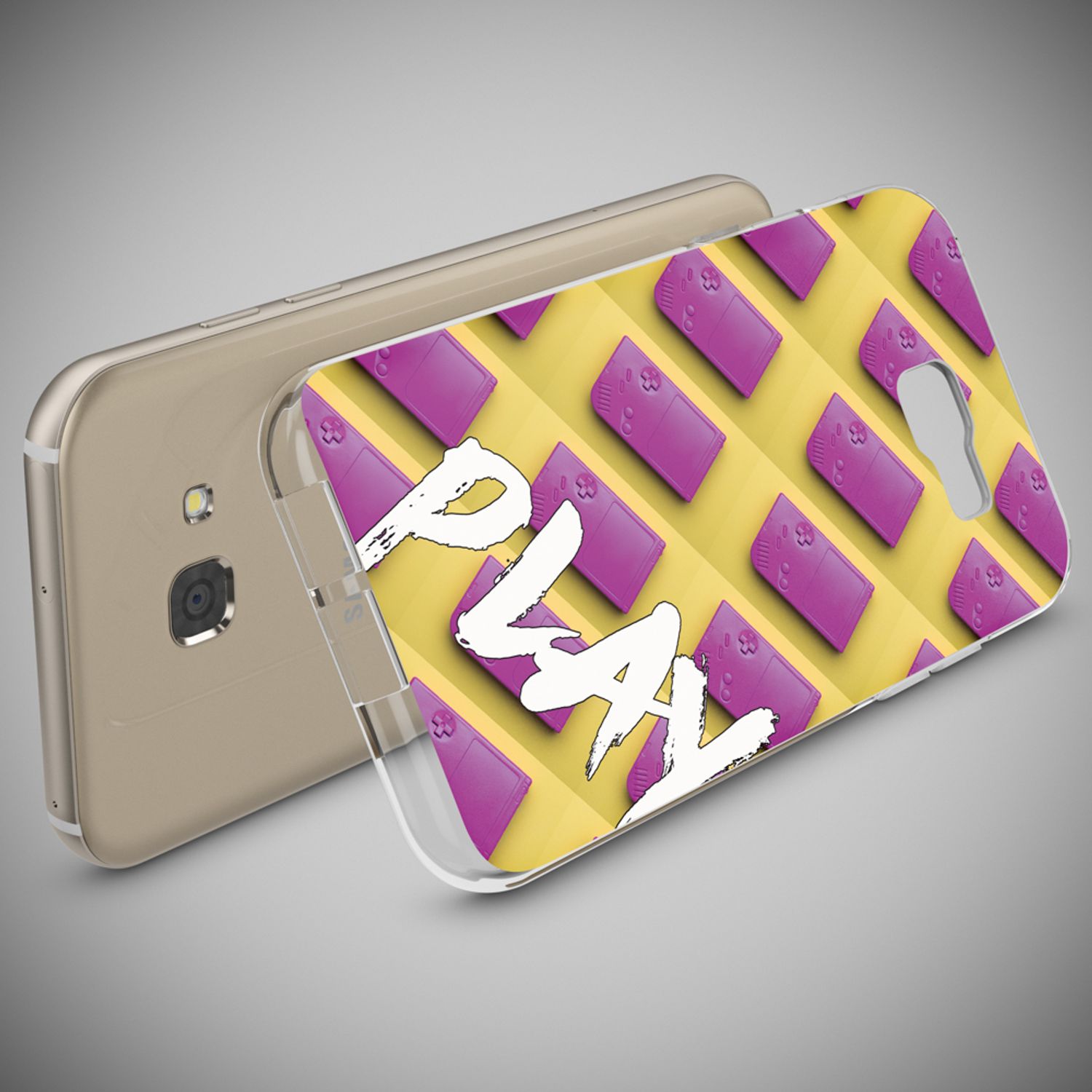 Samsung Galaxy A5 2017 Handy Hülle von NALIA, Lustiges Silikon Dünnes Case Cover Play (Yellow) NALIA