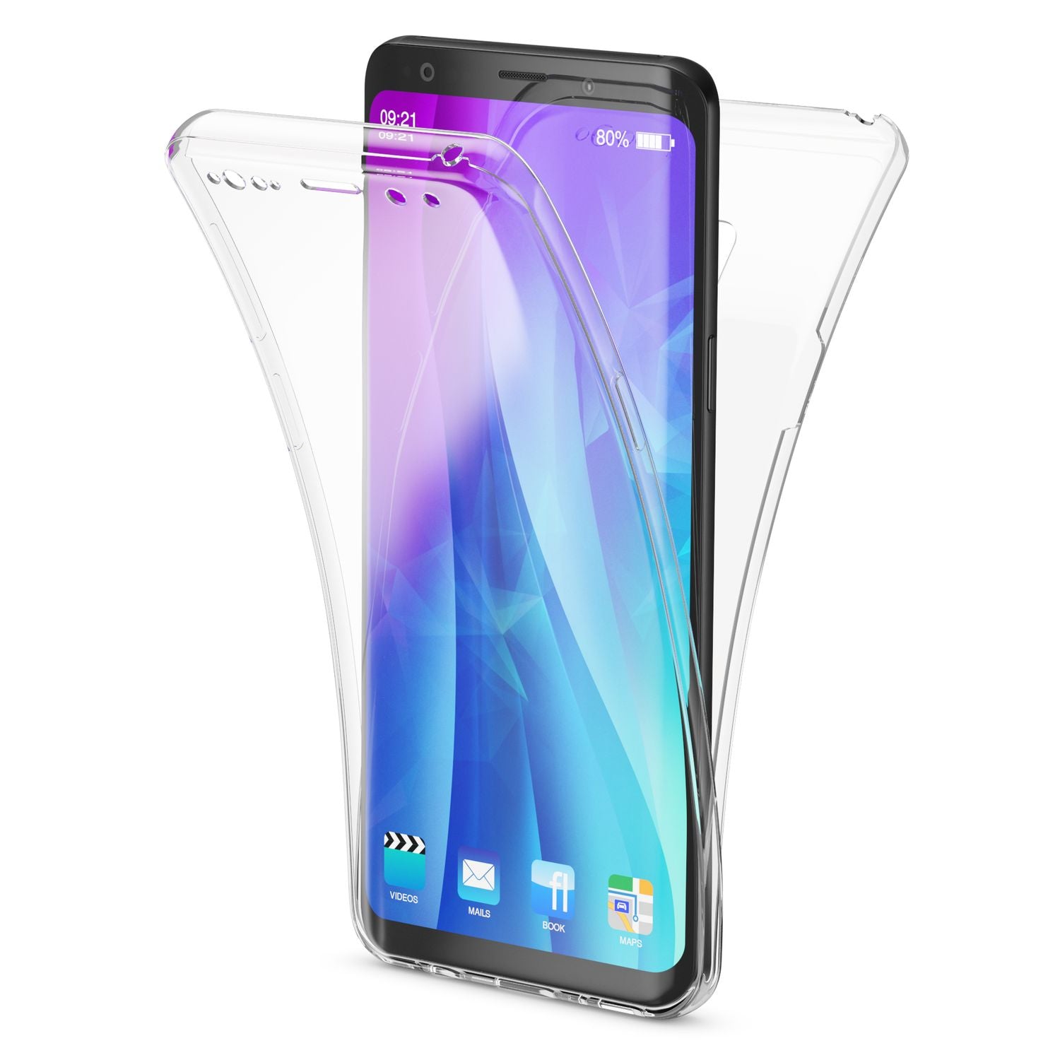Samsung Galaxy S9 360 Grad Handy Hülle von NALIA Full Cover vorne & hinten Rundum Transparent NALIA