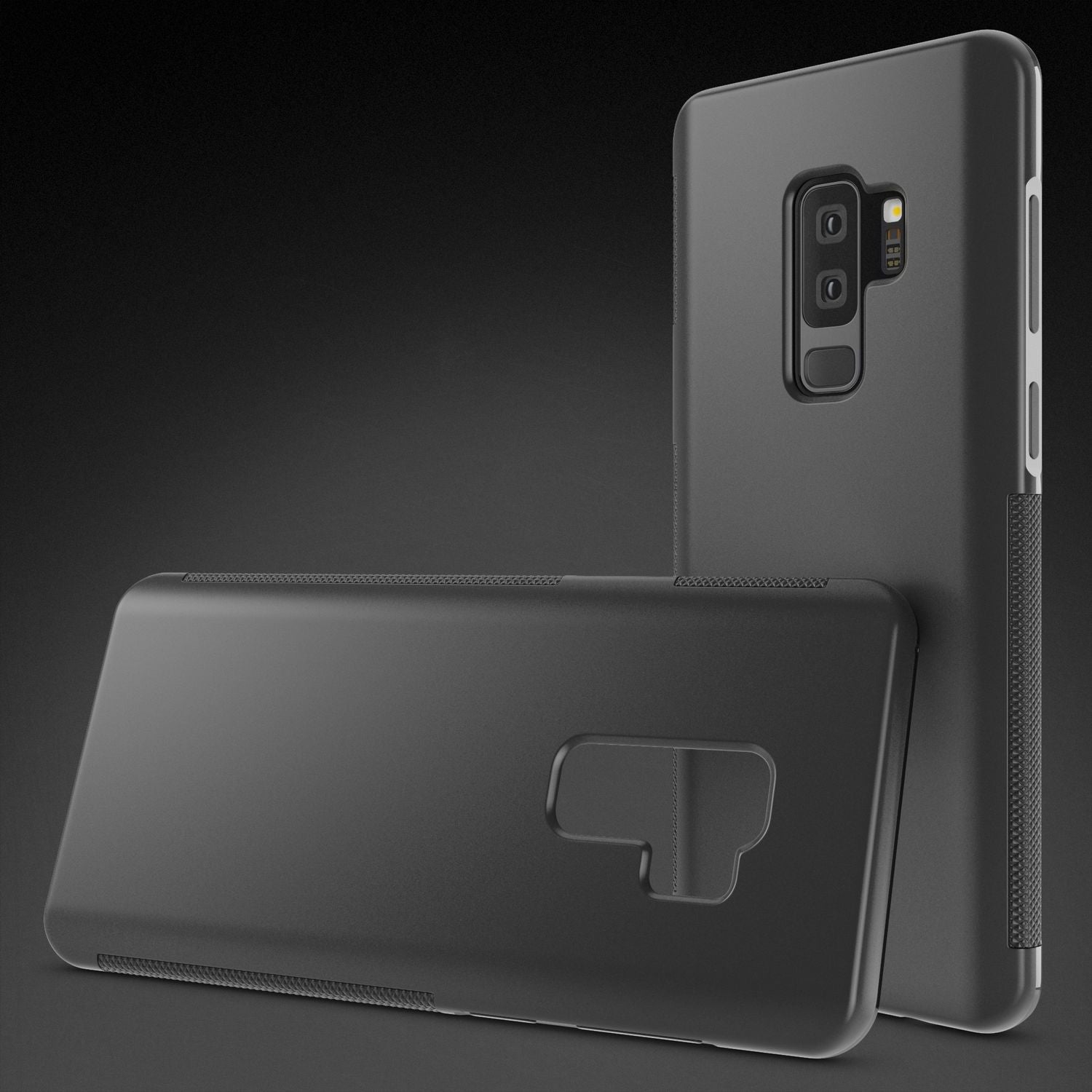 Samsung Galaxy S9 Plus Handy Hülle von NALIA, Silikon Case Cover Bumper Etui Schwarz NALIA