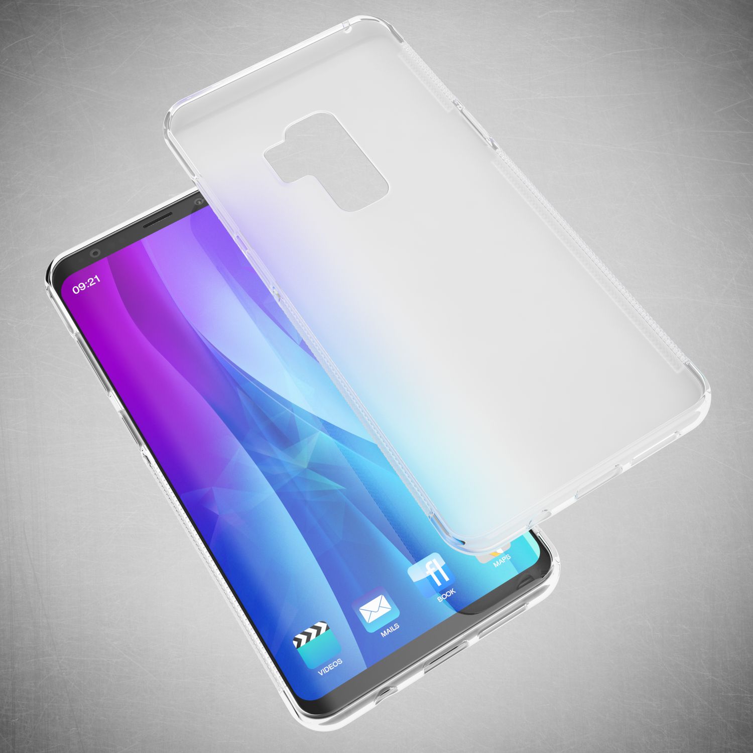 Samsung Galaxy S9 Plus Handy Hülle von NALIA, Silikon Case Cover Bumper Etui Schwarz NALIA