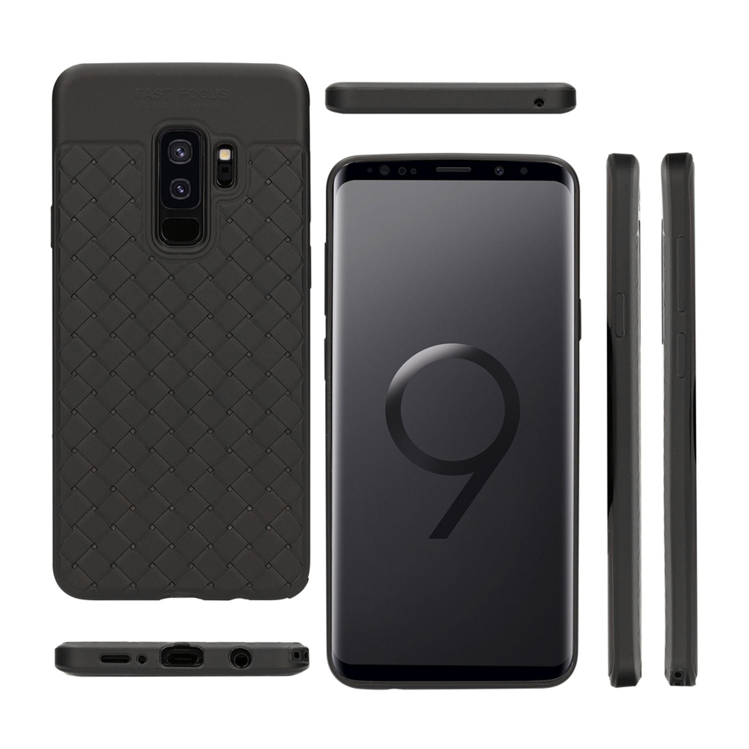 Samsung Galaxy S9 Plus Handy Hülle von NALIA, gewebtes Muster TPU Silikon Case Default Title NALIA