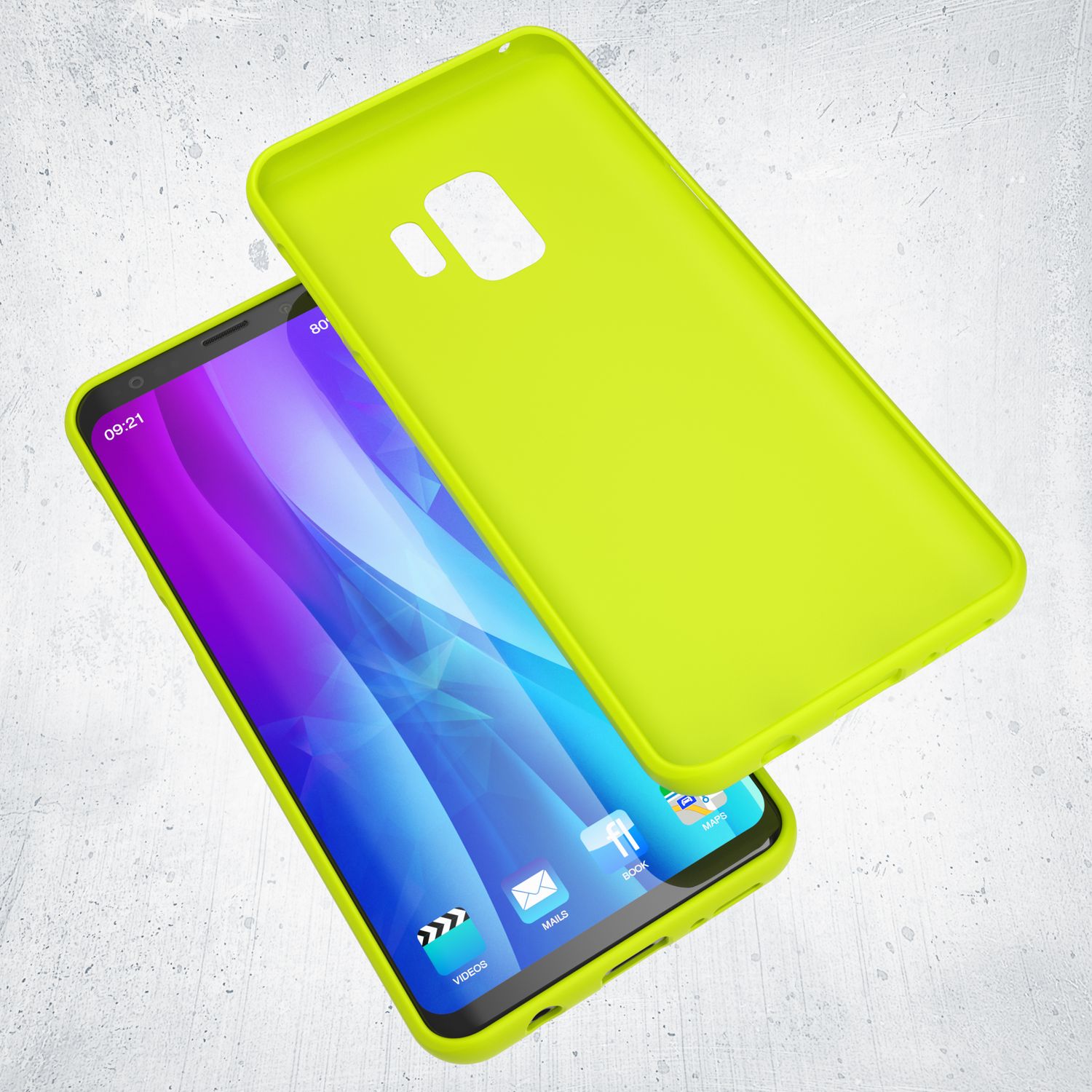 Samsung Galaxy S9 Hülle Handyhülle von NALIA, Ultra-Slim TPU Silikon Neon Case Gelb NALIA Neon Hülle