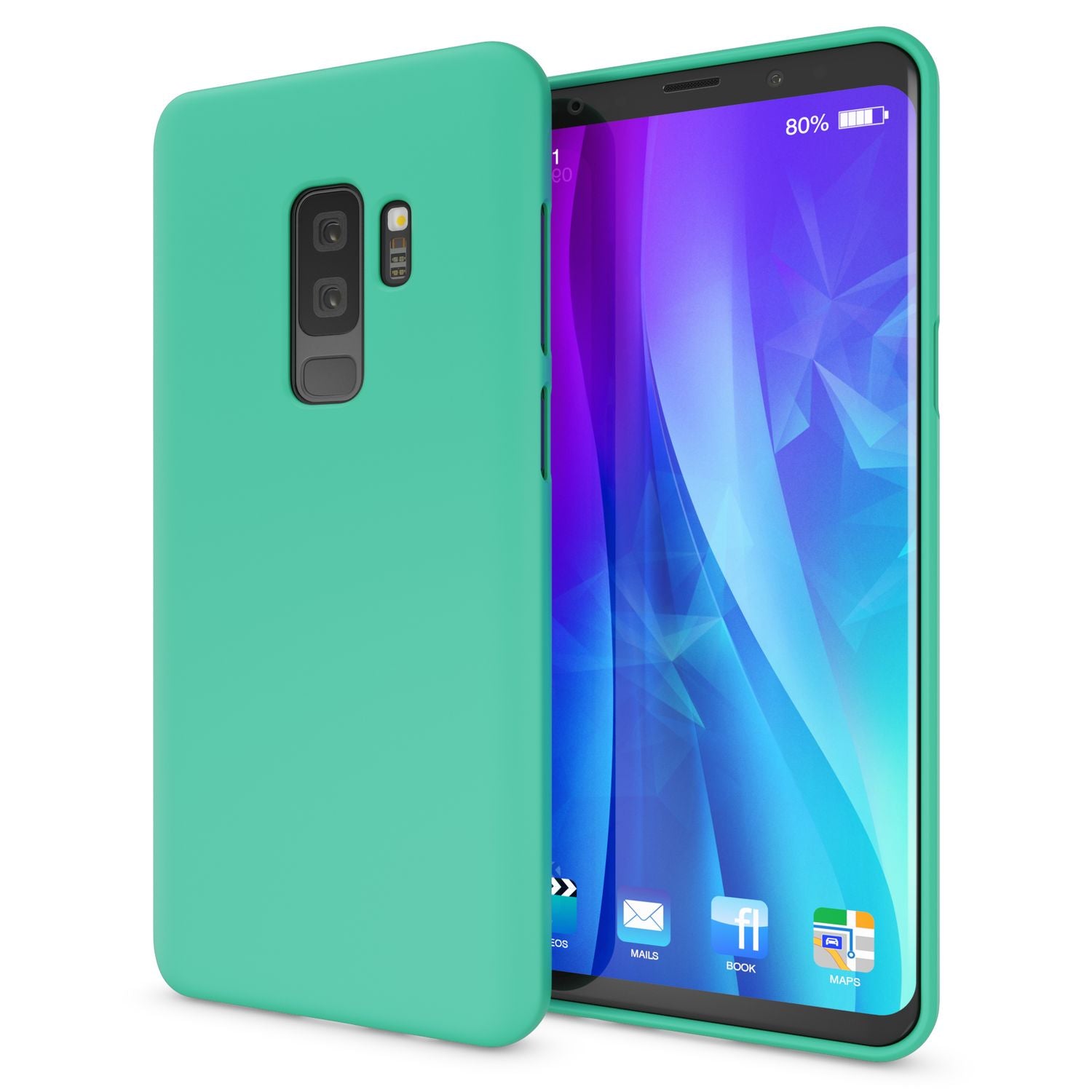 Samsung Galaxy S9 Plus Handy Hülle von NALIA, Ultra-Slim TPU Silikon Neon Case Grün NALIA Neon Hülle