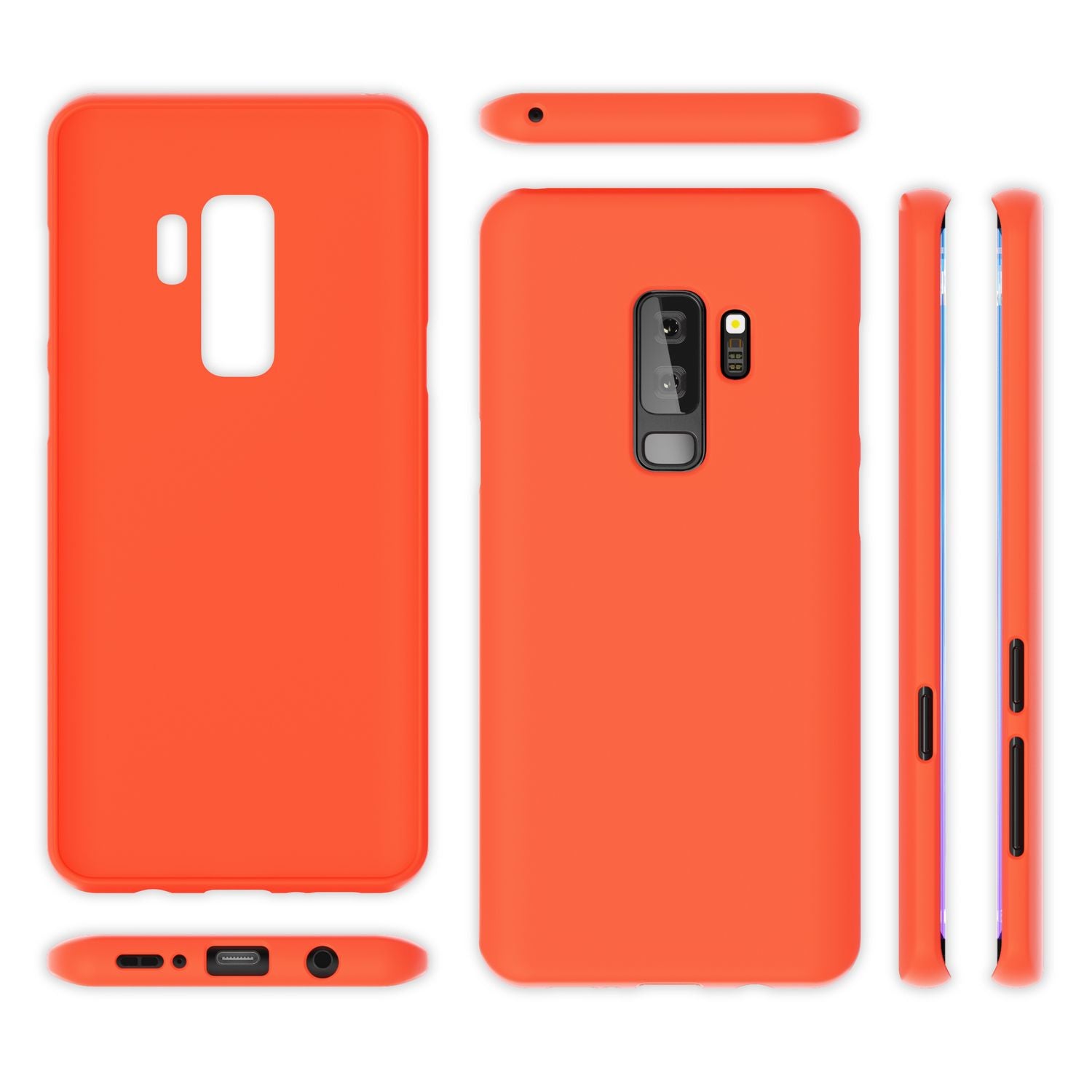 Samsung Galaxy S9 Plus Handy Hülle von NALIA, Ultra-Slim TPU Silikon Neon Case Grün NALIA Neon Hülle