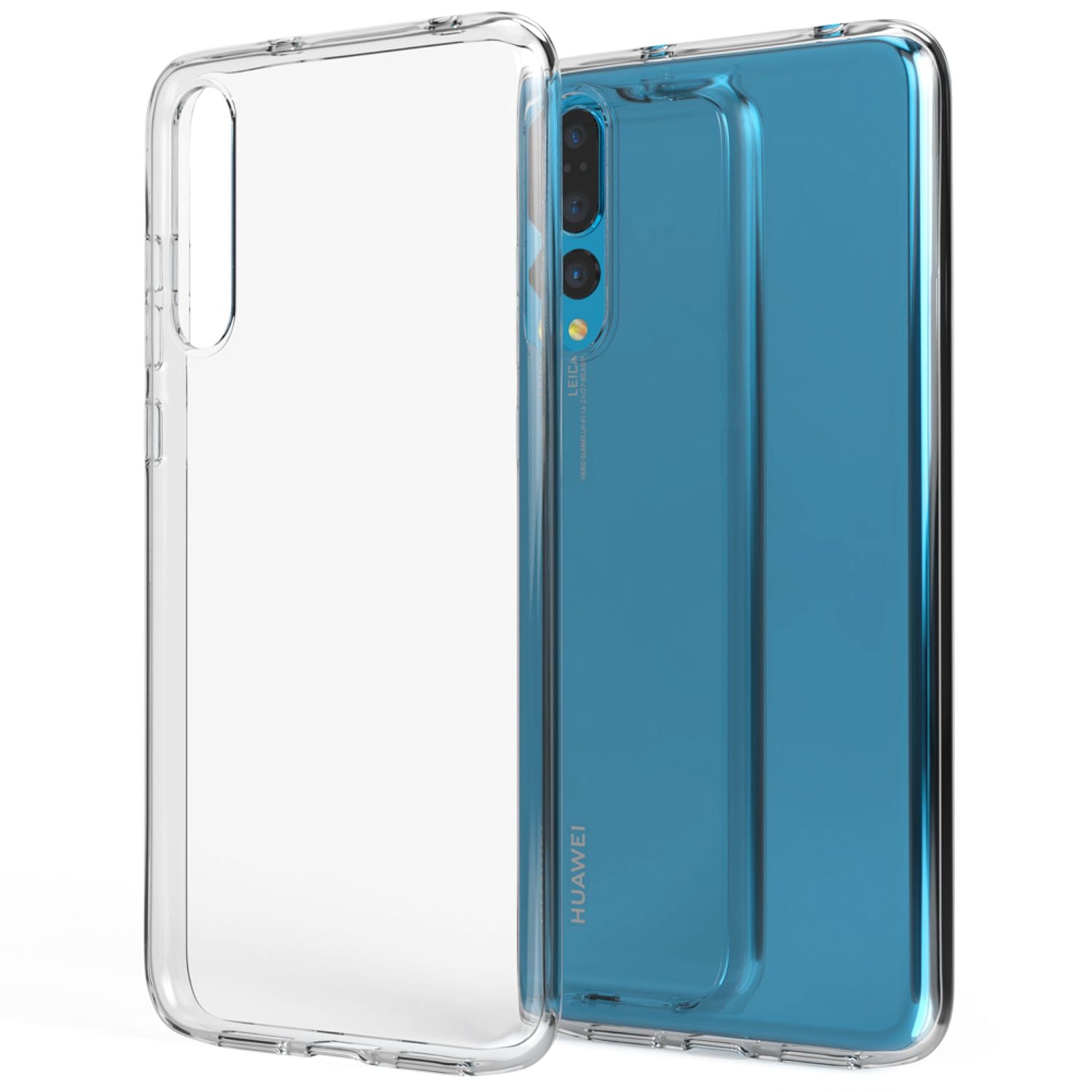 NALIA Handyhülle für Huawei P20 Pro Hülle, Durchsichtige Silikon Schutzhülle