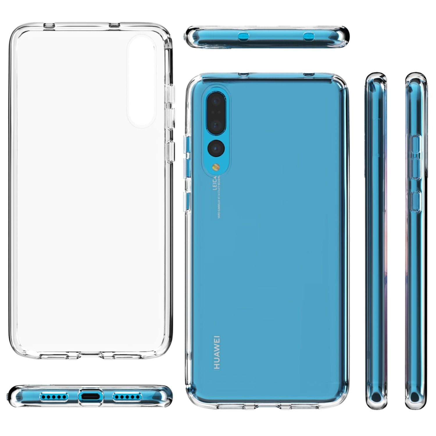 NALIA Handyhülle für Huawei P20 Pro Hülle, Durchsichtige Silikon Schutzhülle Default Title NALIA Transparente Hülle