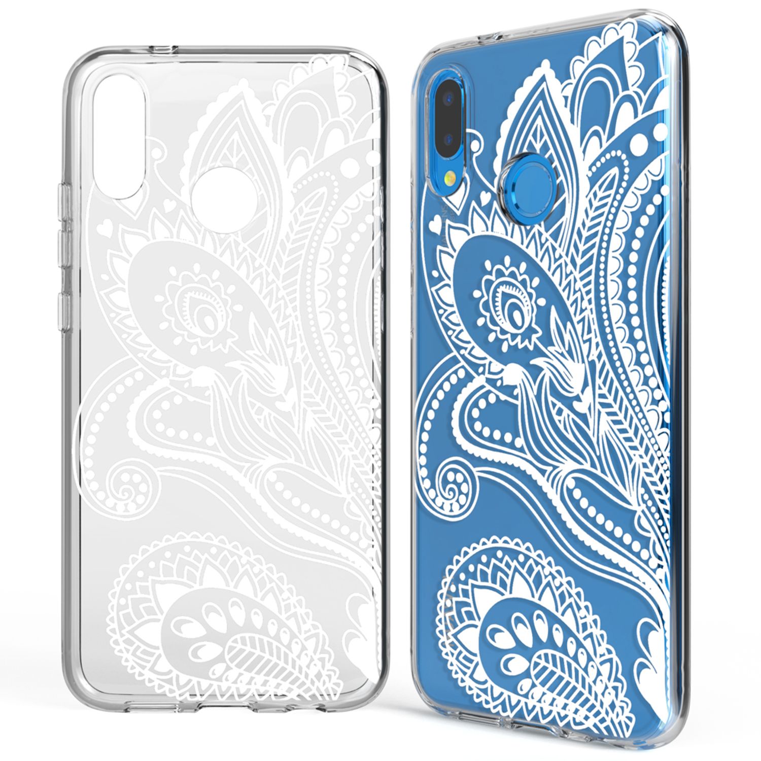 Huawei P20 Lite Hülle Handyhülle von NALIA, Slim Motiv Silikon Cover Schutzhülle NALIA
