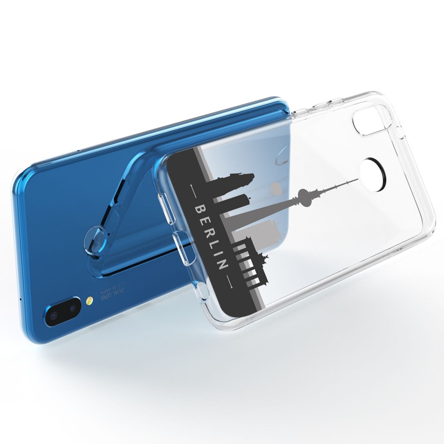 Huawei P20 Lite Hülle Handyhülle von NALIA, Slim Motiv Silikon Cover Schutzhülle NALIA