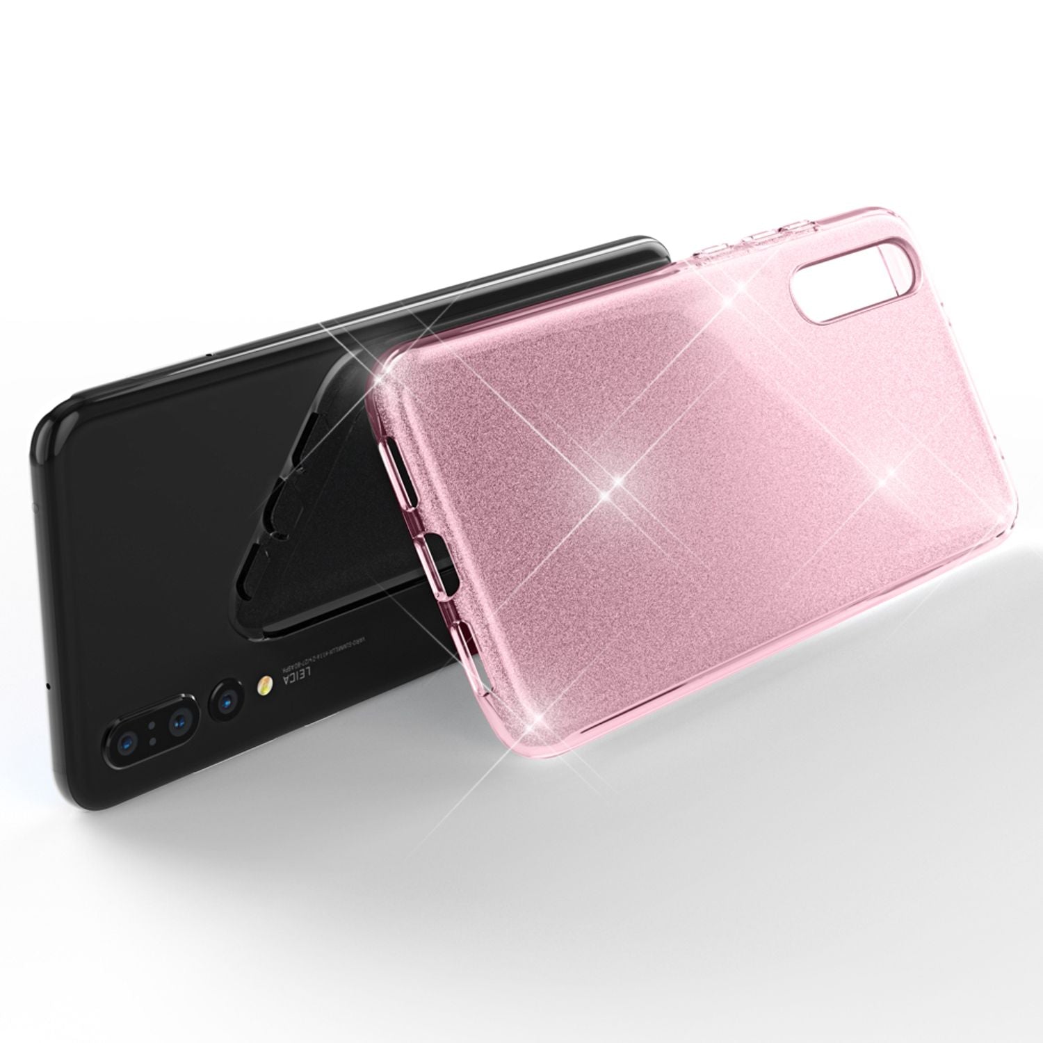Huawei P20 Pro Handy Hülle von NALIA, Glitzer Silikon Cover Case Schutz Glitter NALIA Protective Hülle