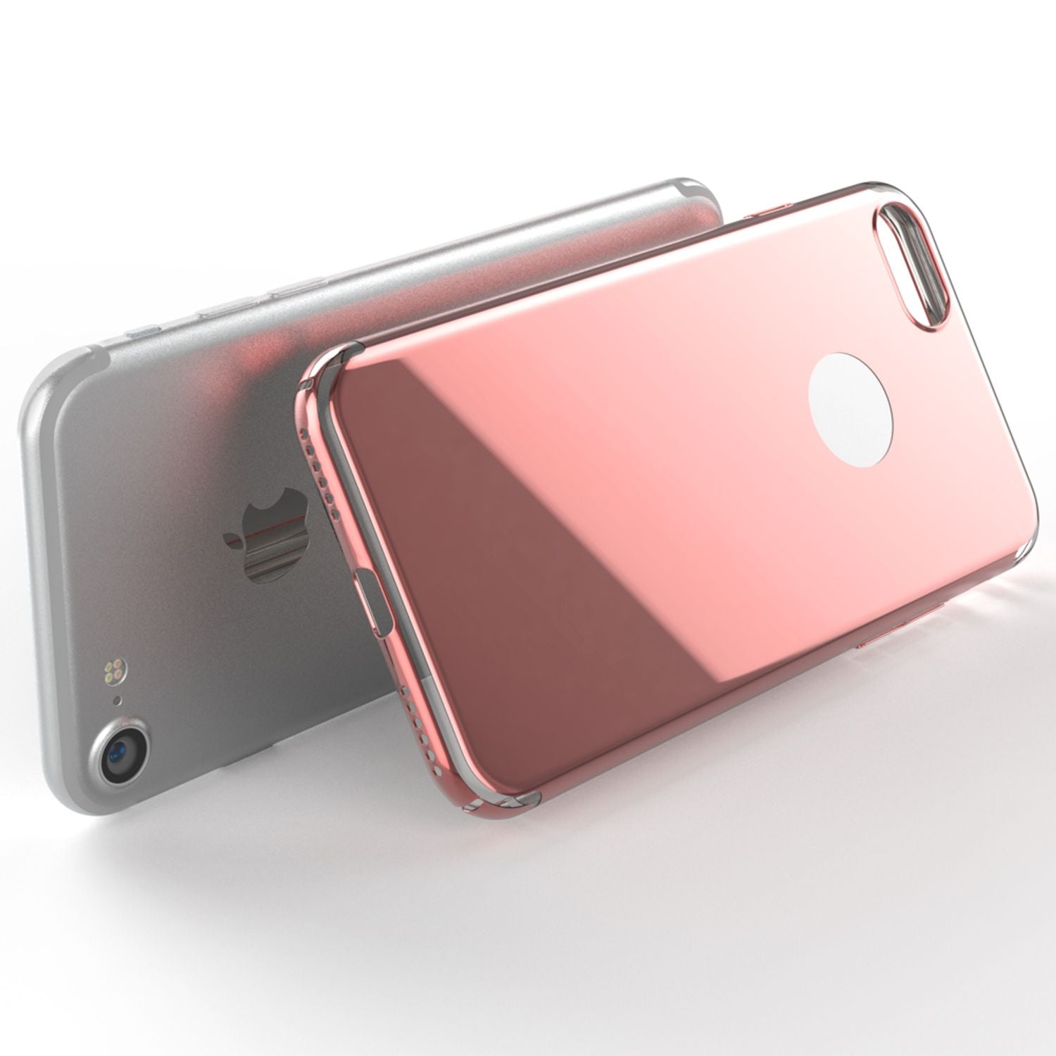 iPhone 7 Spiegel Handy Hülle von NALIA, Ultra Slim Cover Mirror Case Hard Cover NALIA