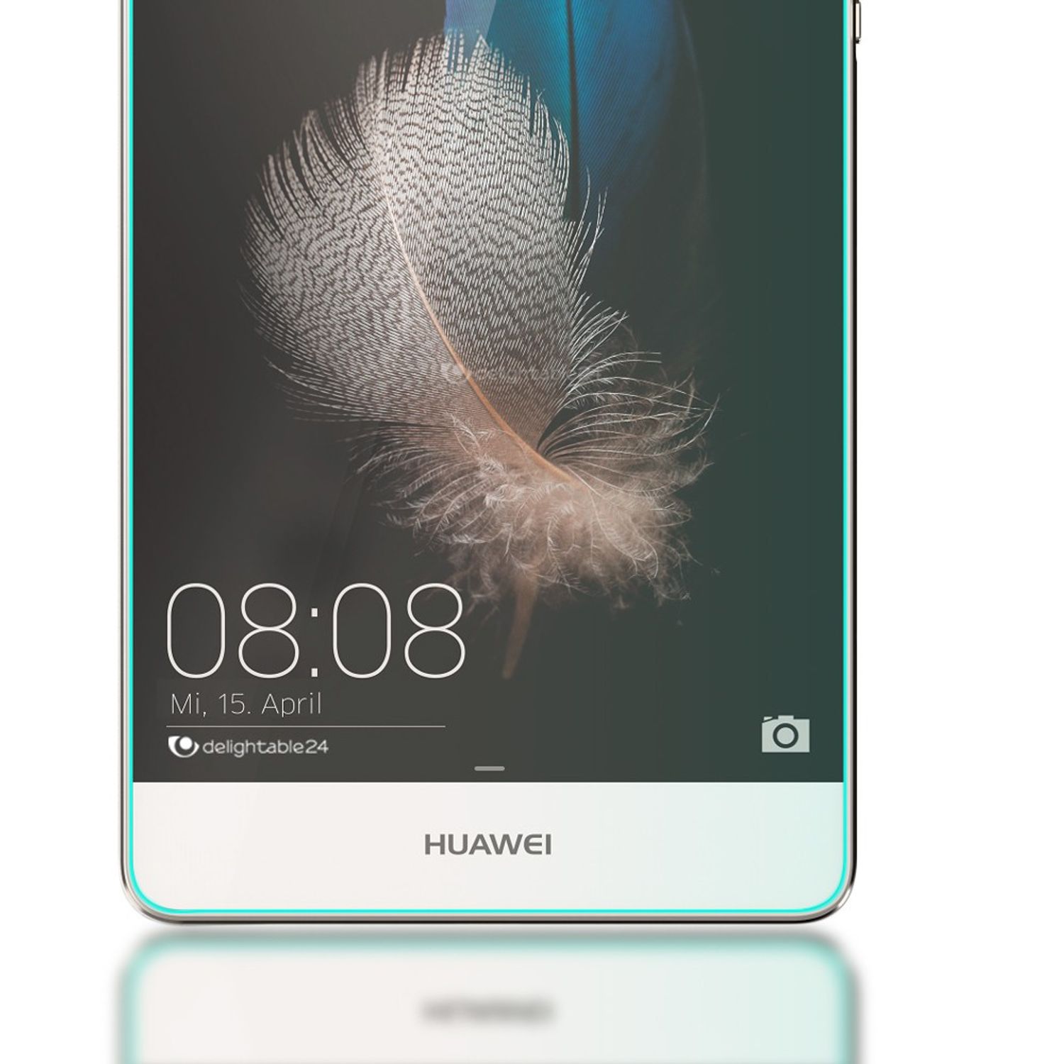 NALIA Schutzglas für Huawei P8 Lite, 9H Full Cover Displayschutz Tempered Glass NALIA
