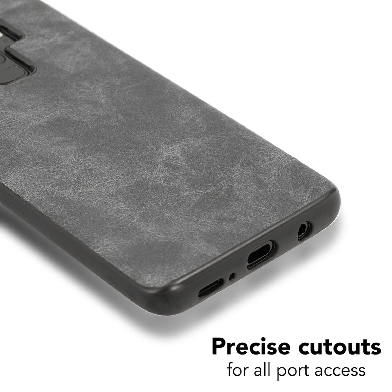 Samsung Galaxy S9 Plus Kunstleder Hülle von NALIA, Schutzhülle Dünne Handy Hülle NALIA