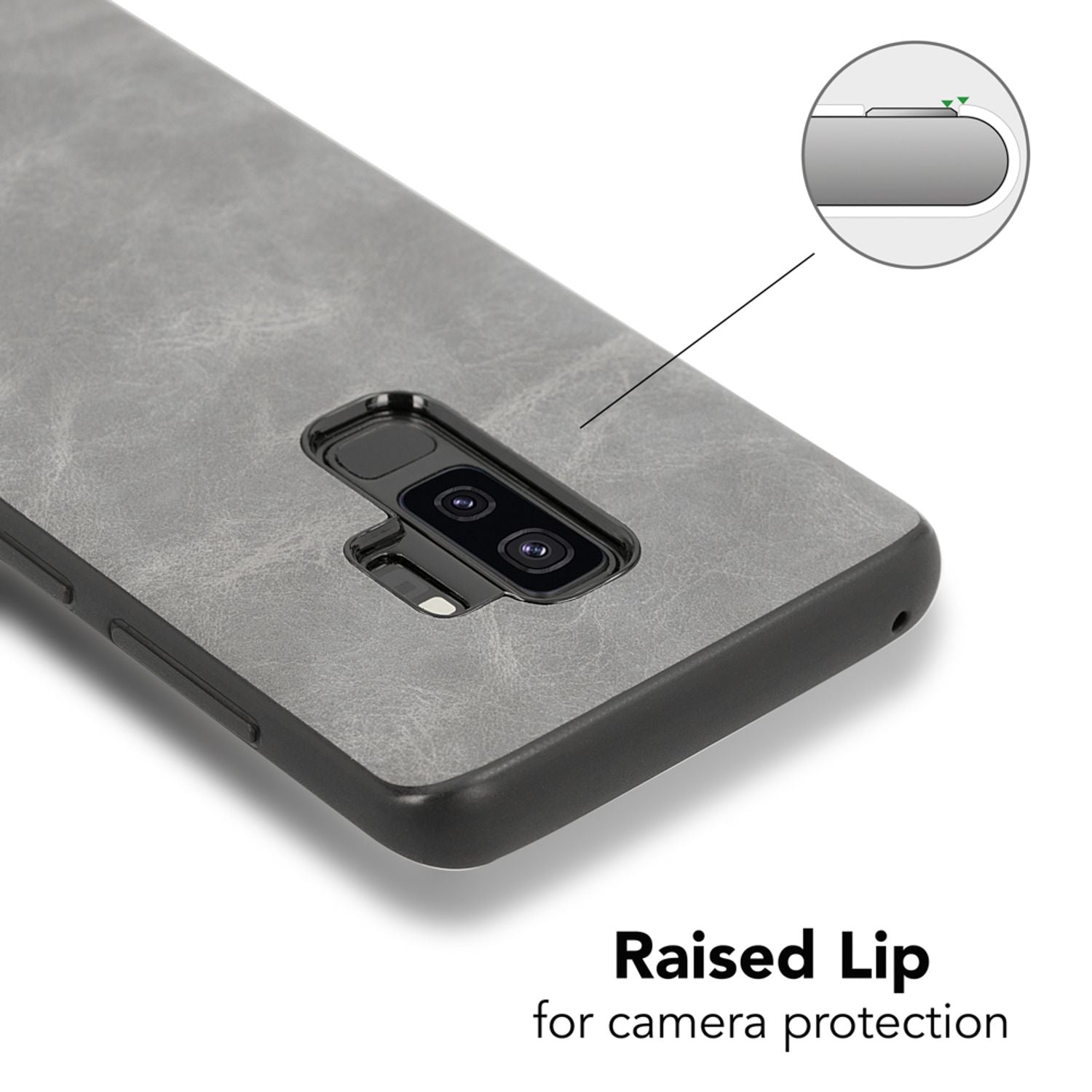 Samsung Galaxy S9 Plus Kunstleder Hülle von NALIA, Schutzhülle Dünne Handy Hülle NALIA