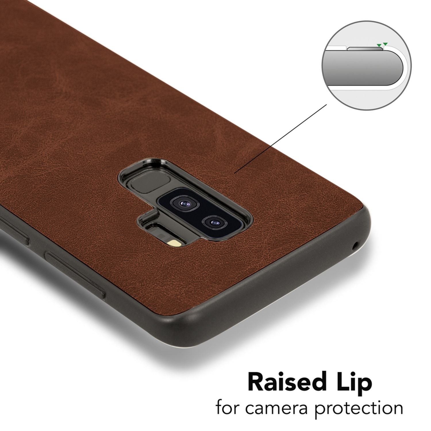 Samsung Galaxy S9 Plus Kunstleder Hülle von NALIA, Schutzhülle Dünne Handy Hülle Blau NALIA