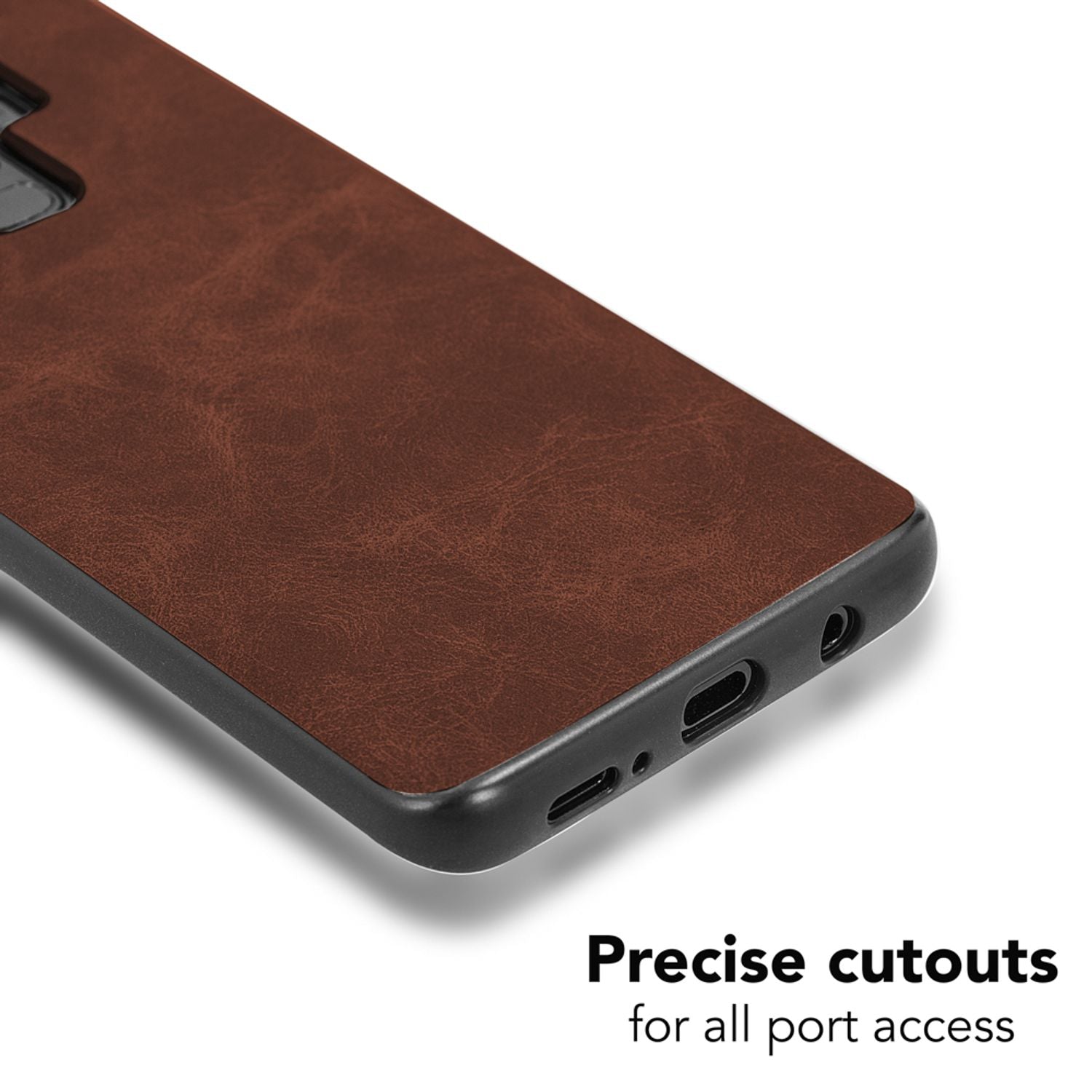 Samsung Galaxy S9 Plus Kunstleder Hülle von NALIA, Schutzhülle Dünne Handy Hülle Blau NALIA