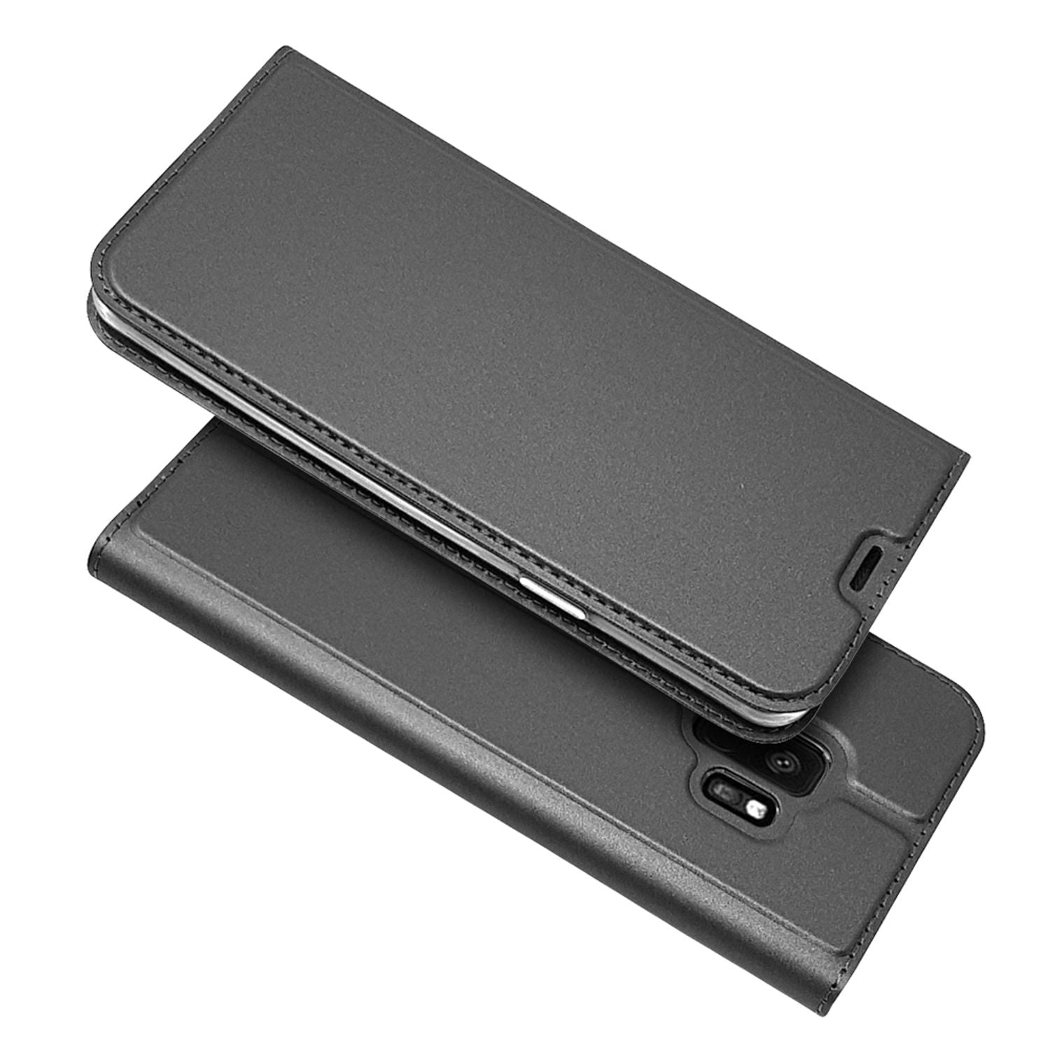 Samsung Galaxy S9 Hülle Klapphülle von NALIA, Slim Kickstand Handyhülle Flip-Case Cover Rose Gold NALIA