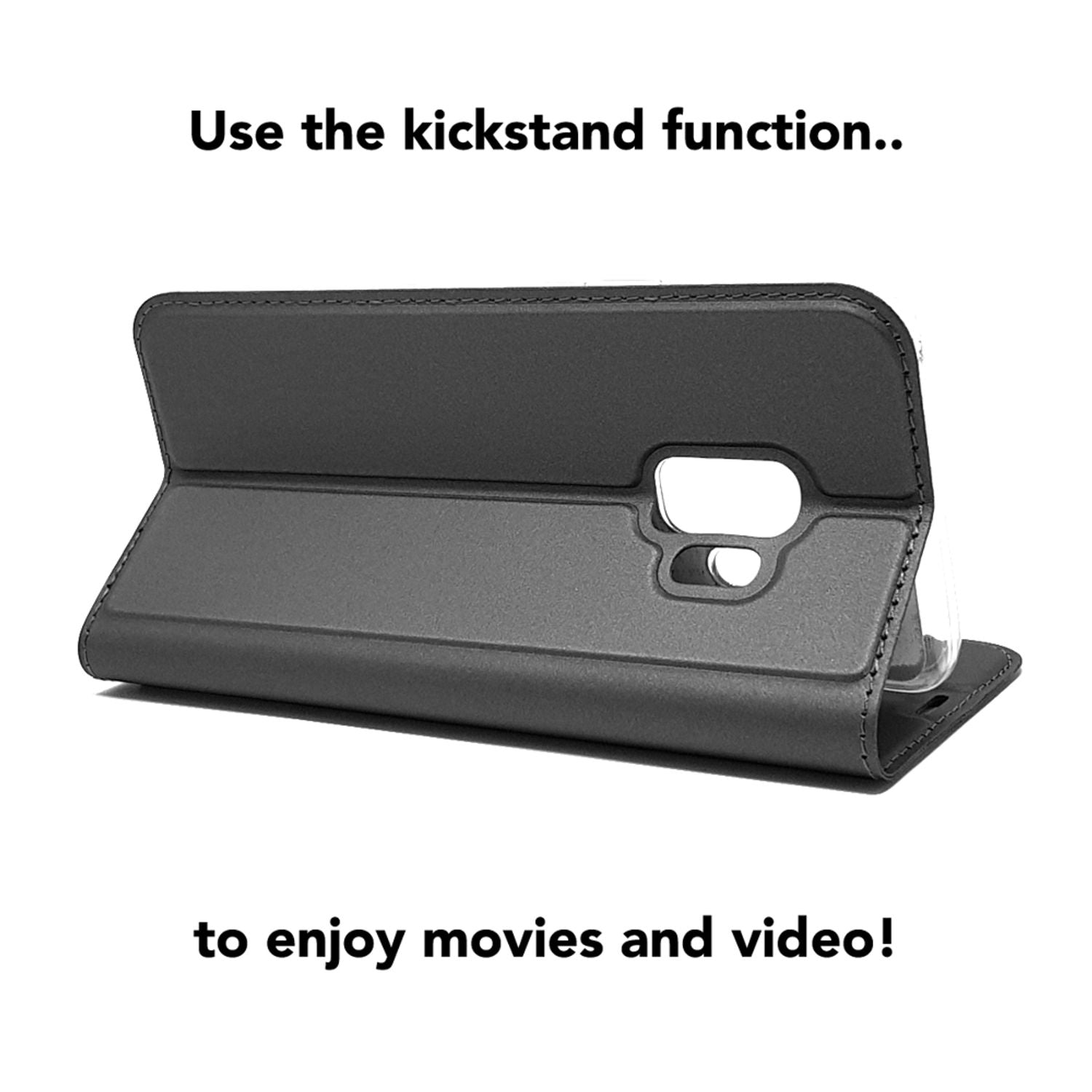 Samsung Galaxy S9 Hülle Klapphülle von NALIA, Slim Kickstand Handyhülle Flip-Case Cover Rose Gold NALIA