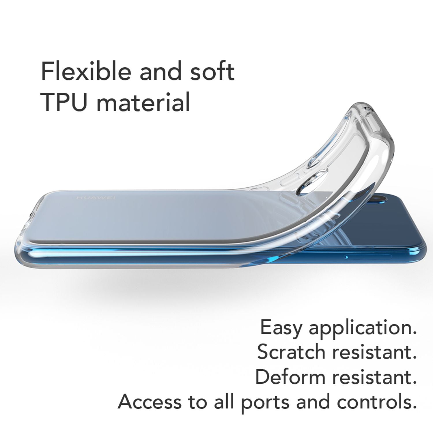 Huawei P20 Lite Hülle Handyhülle von NALIA, Slim Silikon Cover Schutzhülle NALIA