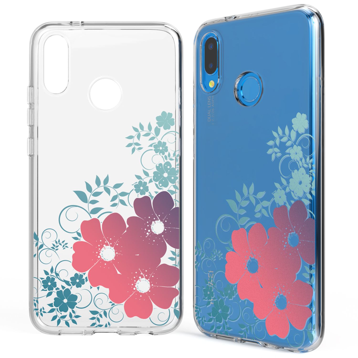 Huawei P20 Lite Hülle Handyhülle von NALIA, Slim Silikon Cover Schutzhülle NALIA
