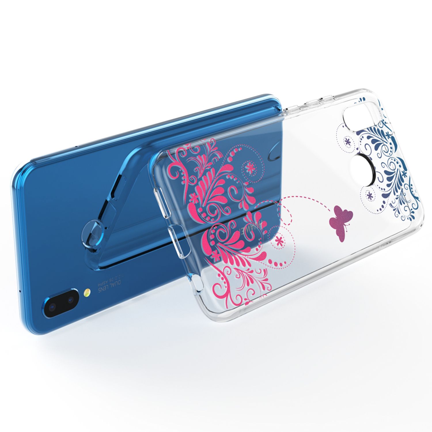 Huawei P20 Lite Hülle Handyhülle von NALIA, Slim Silikon Cover Schutzhülle NALIA