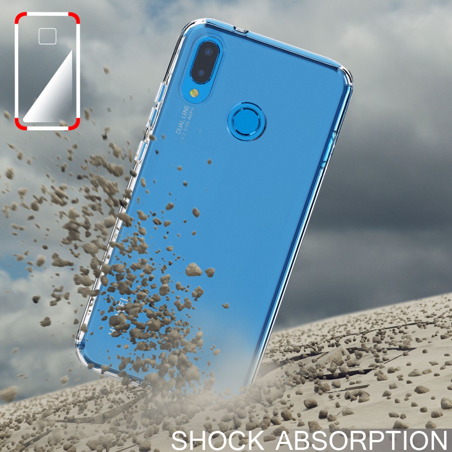 Huawei P20 Lite Hülle Handyhülle von NALIA, Slim Silikon Cover Schutzhülle Snowflakes NALIA