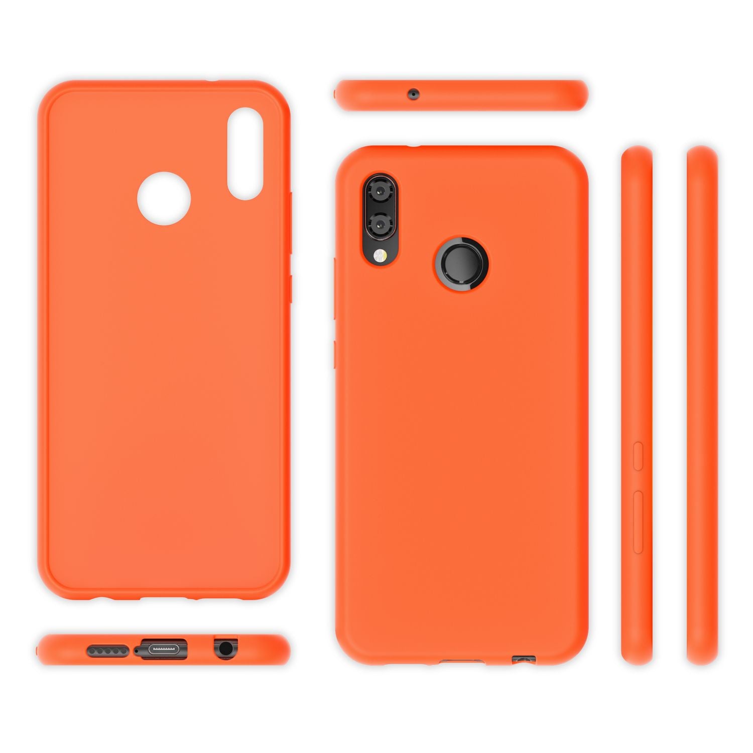 NALIA Hülle Handyhülle für Huawei P20 Lite, Ultra-Slim TPU Silikon Neon Case Pink NALIA Protective Hülle