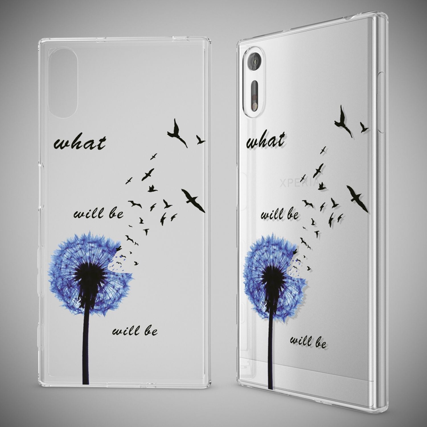 Sony Xperia XZ Handy Hülle von NALIA, Silikon TPU Motiv Case Cover Bumper Dünn Butterfly Princess NALIA