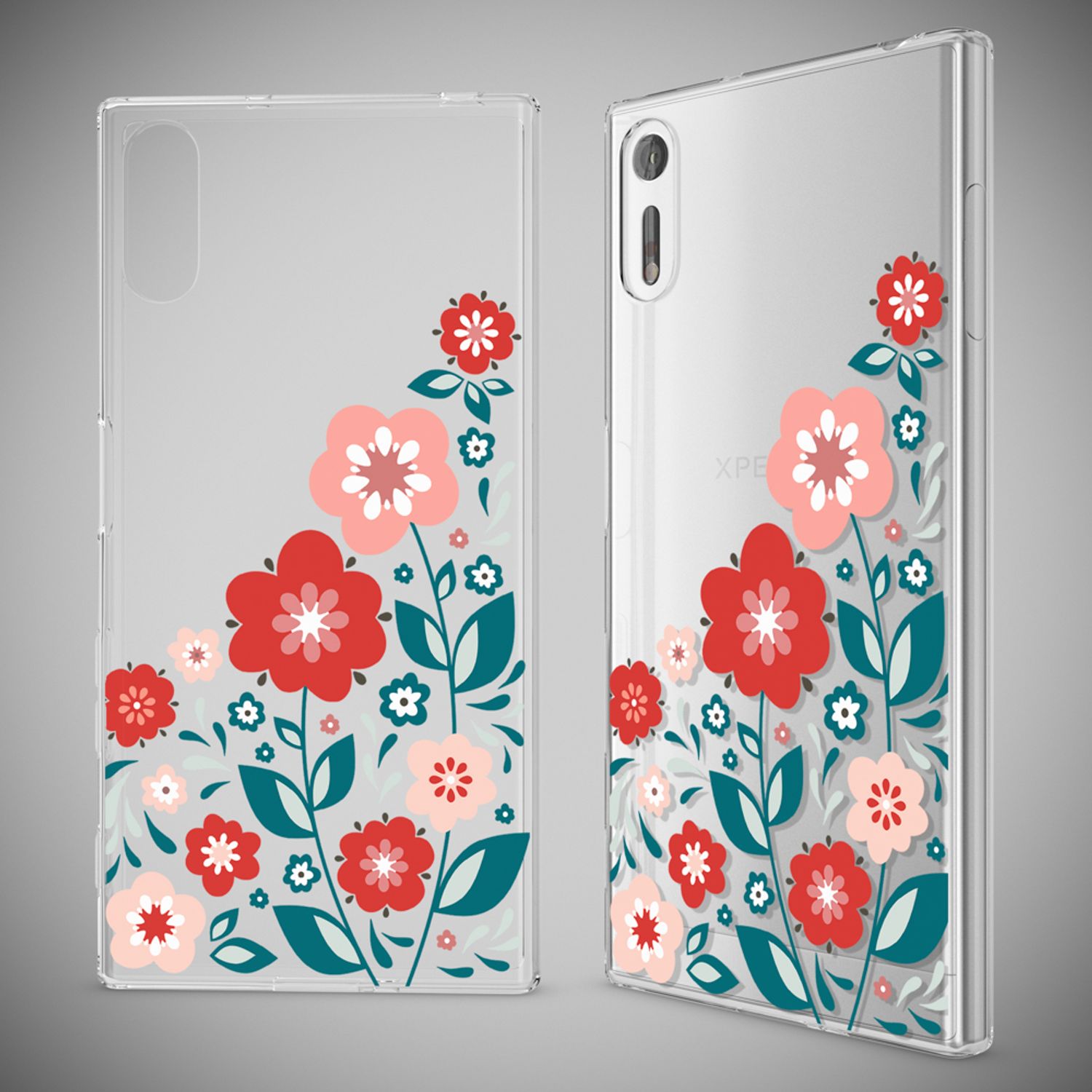 Sony Xperia XZ Handy Hülle von NALIA, Silikon TPU Motiv Case Cover Bumper Dünn Retro Lines NALIA