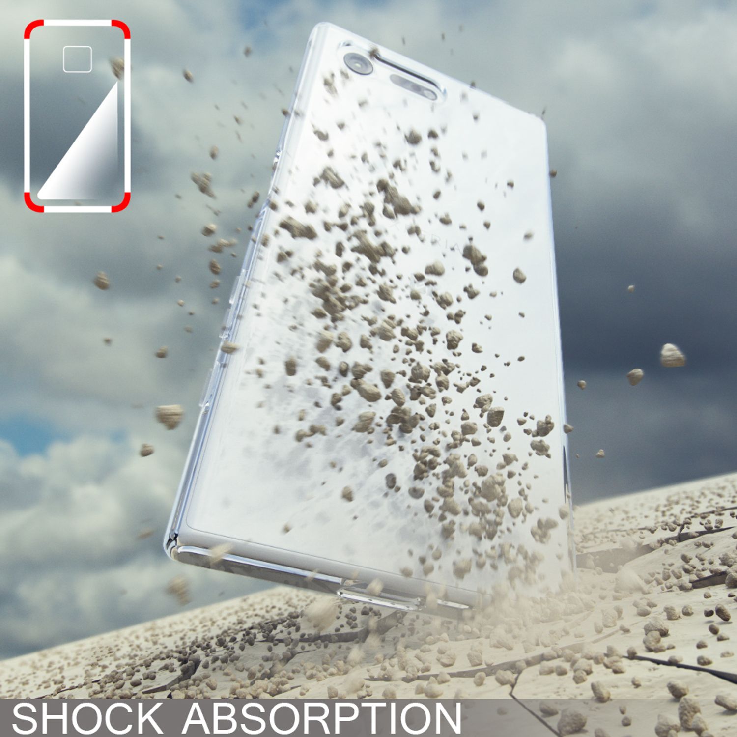 Sony Xperia X Compact Hülle von NALIA, Case Cover Tasche Schutzhülle Handyhülle Default Title NALIA Transparente Hülle