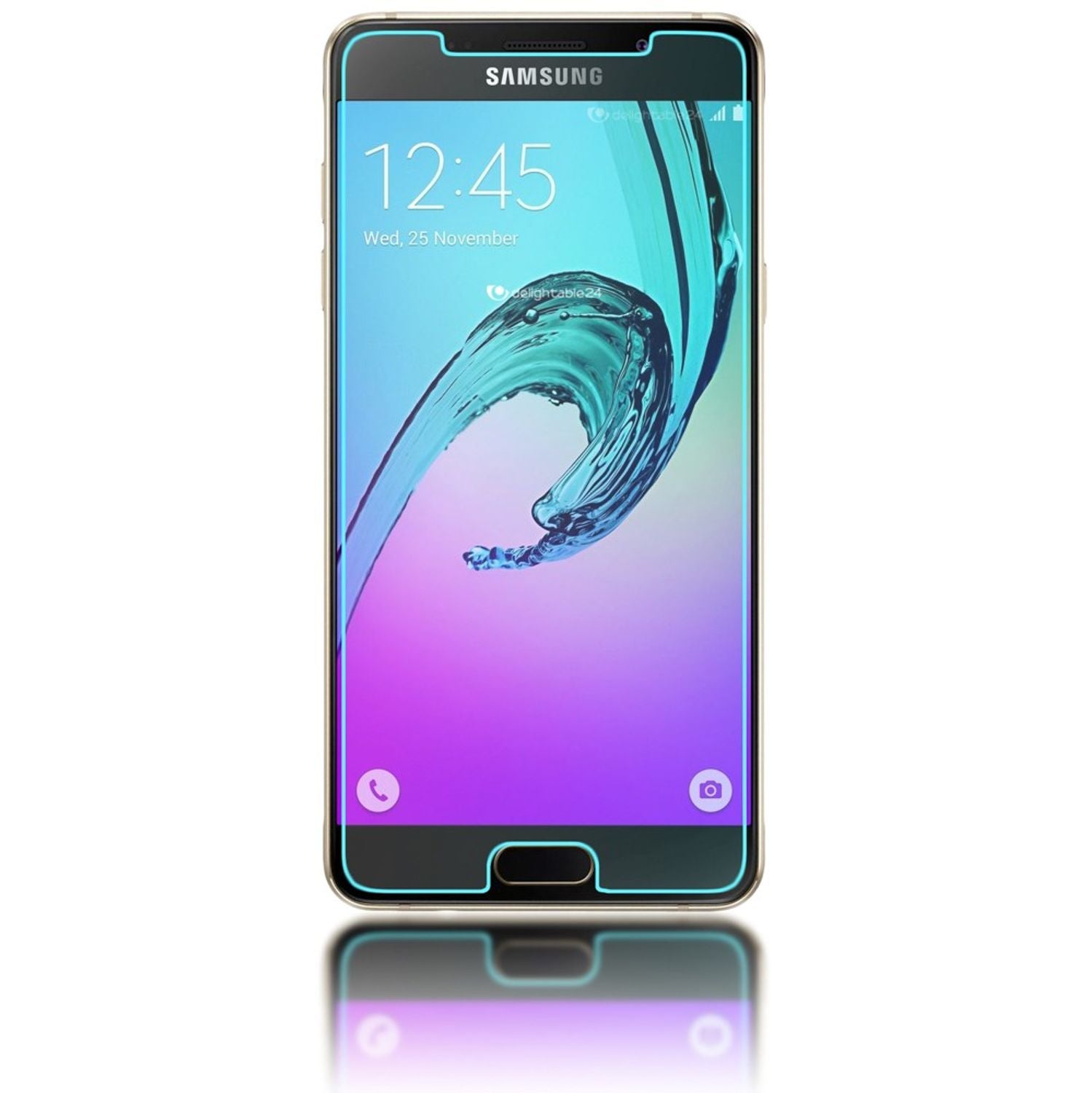 NALIA Schutzglas für Samsung Galaxy A3 2016, 9H Glasfolie Displayschutz LCD Film NALIA
