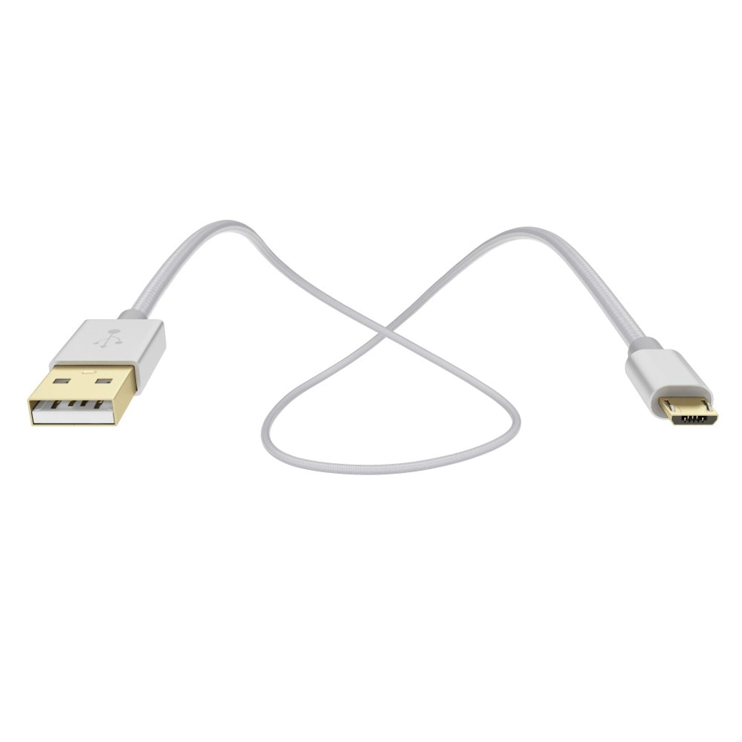 3m Micro USB Kabel von NALIA, Stabiles Sync Handy High Speed Ladekabel Datenkabel