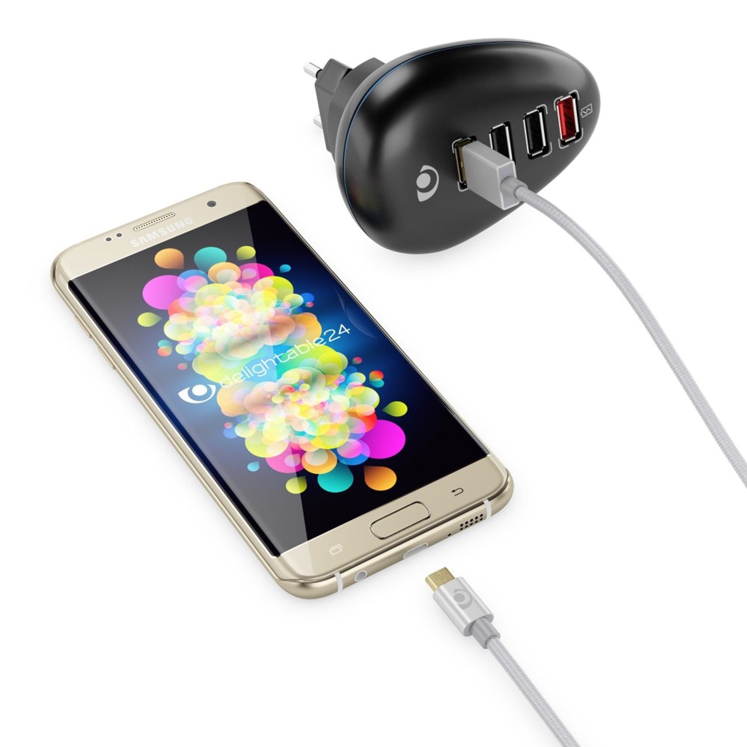 1m Micro USB Kabel von NALIA, Stabiles Sync Handy High Speed Ladekabel Datenkabel