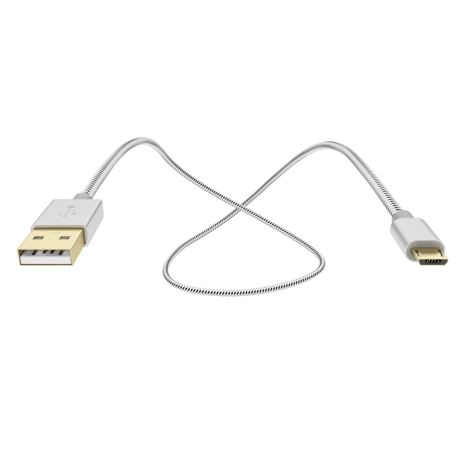 1m Micro USB Kabel von NALIA, Stabiles Sync Handy High Speed Ladekabel Datenkabel