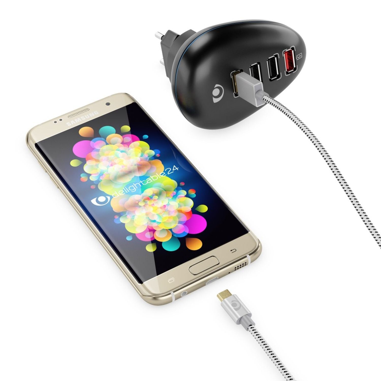 1m Micro USB Kabel von NALIA, Stabiles Sync Handy High Speed Ladekabel Datenkabel