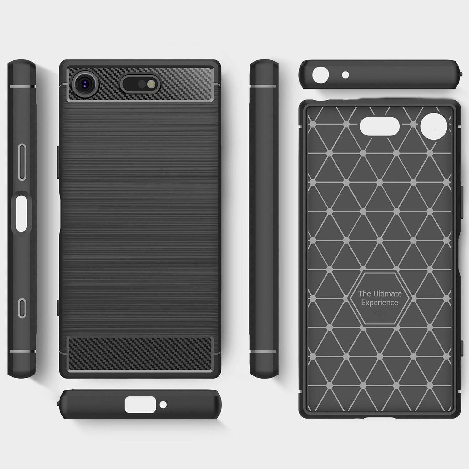 Sony Xperia XZ1 Compact Handy Hülle von NALIA, Silikon Case Cover, Dünner Schutz Default Title NALIA Protective Hülle